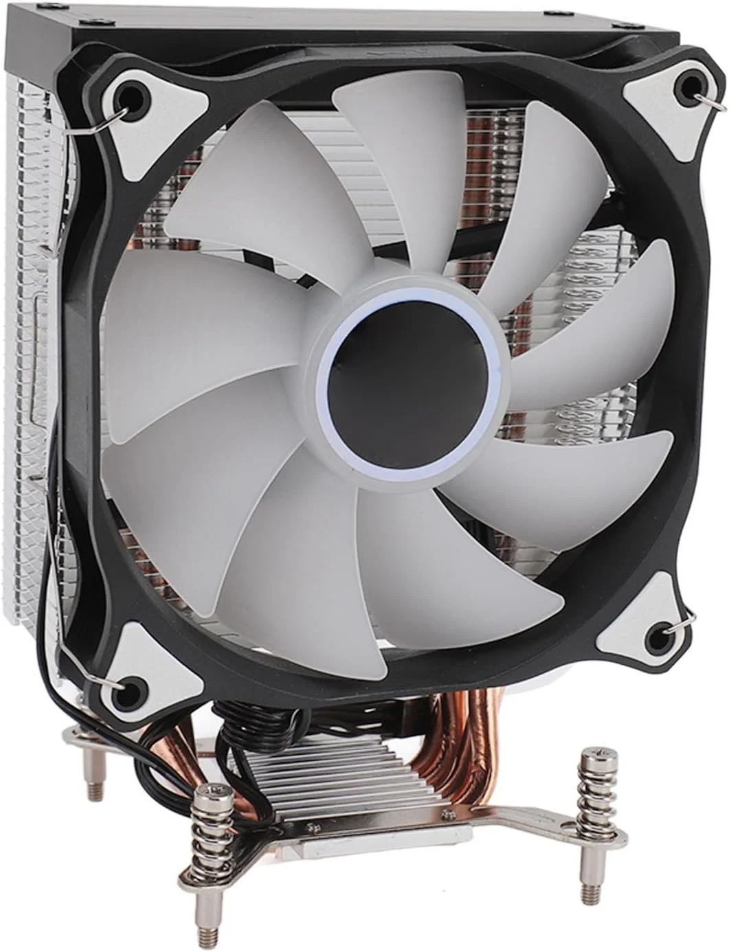 خنک کننده پردازنده RGB 12 سانتی متری، فن خنک کننده بی صدا کامپیوتر، فن خنک کننده جایگزین 3 پین با نرخ جریان هوای بالا برای رایانه شخصی