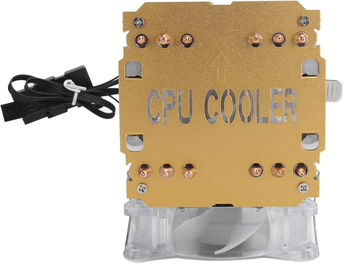 خنک کننده پردازنده، خنک کننده کامپیوتر 4 پین، هیت سینک فن پردازنده، فن پردازنده 6 لوله حرارتی، لوازم جانبی کامپیوتر برای 775/1155/1156/1366 / / AM2 / AM2 + / AM3