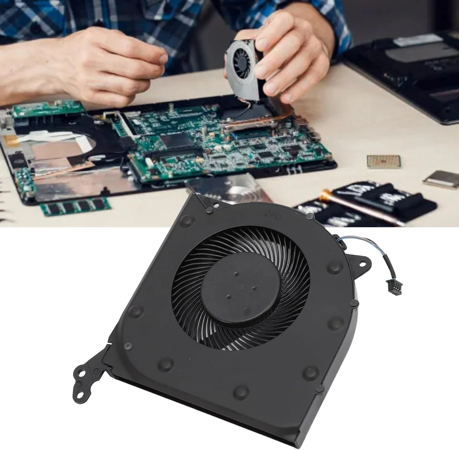 فن خنک کننده، سازگاری خوب کانکتور برق 4 پین، استفاده آسان برای خانه (CPU)