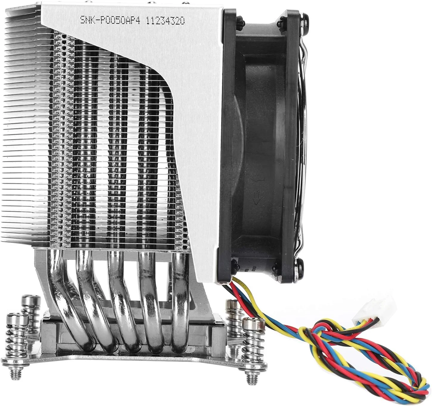 فن خنک کننده پردازنده، فن PWM بی صدا 126 میلی متری، خنک کننده بادی پردازنده SNK‑P0050AP4 4U LGA 2011 با نویز کم برای E5‑1600/E5‑1600 V2