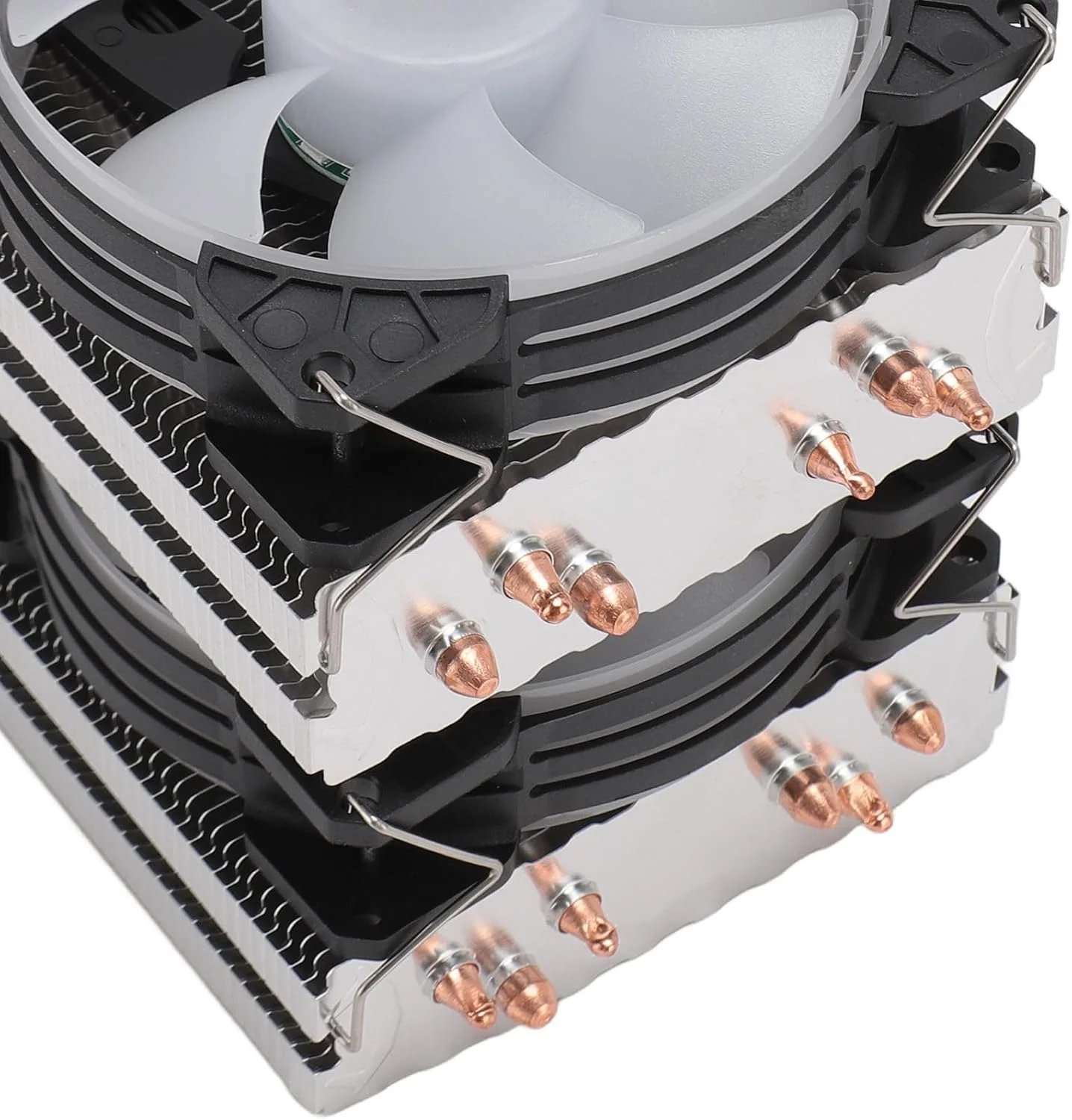 خنک کننده پردازنده ۴ پین XUMIUZIY برای LGA115X13667751200، برای 754 AM2 AM2+ AM4 AM3+ AM3FM2+ FM1، برای CORE I753 و غیره، 2000 دور در دقیقه و 48CFM فن 90 میلی متری RGB و PWM خنک کننده پردازنده ۴ پین XUMIUZIY برای LGA115X13667751200، برای 754 AM2 AM2+ AM4 AM3+ AM3FM2+ FM1، برای CORE I753 و غیره، 2000 دور در دقیقه و 48CFM فن 90 میلی متری RGB و PWM