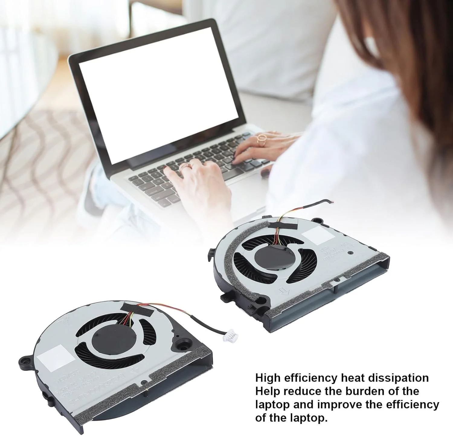 فن خنک کننده پردازنده و کارت گرافیک لپ تاپ XUMIUZIY برای G3 3579 G3 3779 5587، فن پردازنده کم صدا عملکرد خنک کننده را افزایش می دهد، خنک کننده پردازنده با یک اتصال برق 4 پین