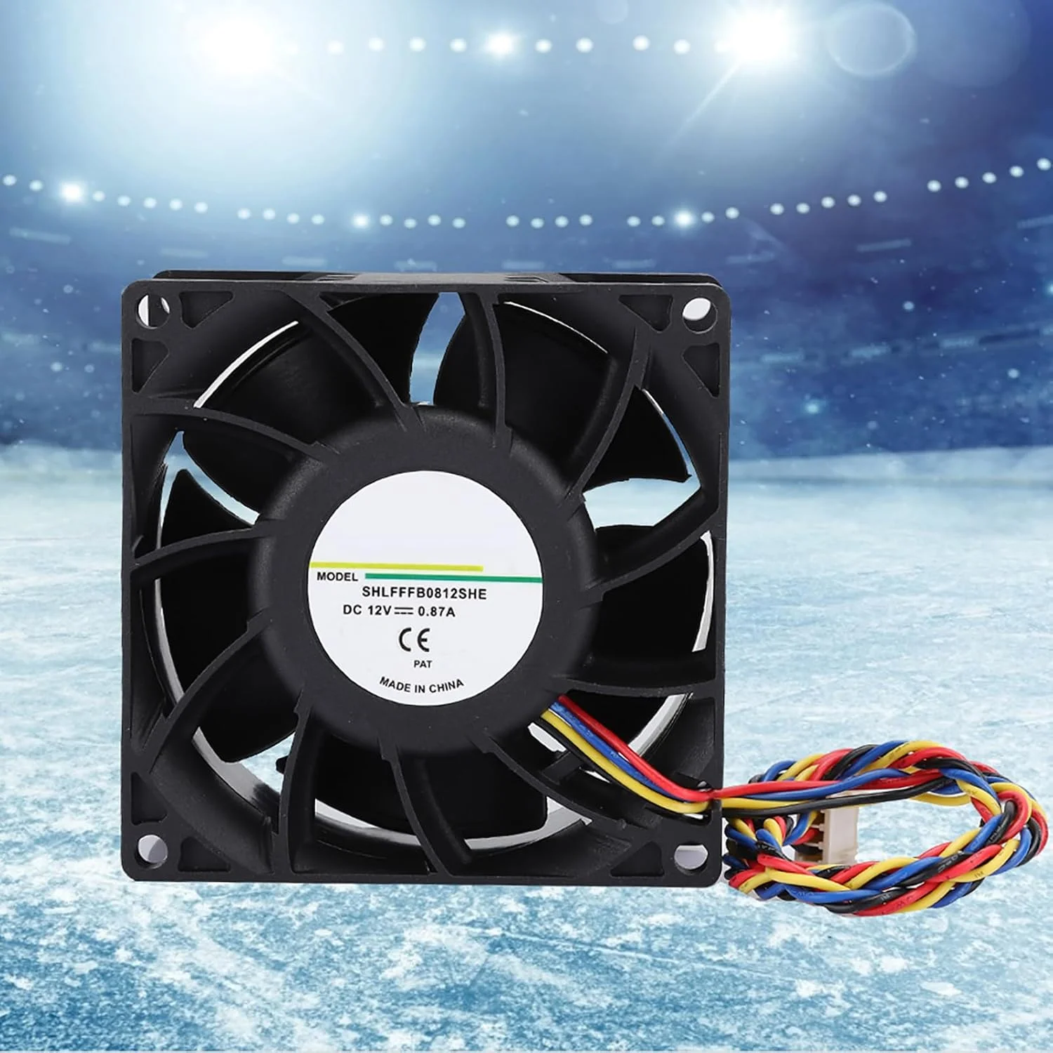 فن خنک کننده، فن خنک کننده شاسی کامپیوتر چهار سیمه PWM با دو بلبرینگ، پلاگین 4 پین و 4 پین مادربرد، خنک کننده پردازنده 68.5CFM 4900RPM برای اتلاف حرارت شاسی، خنک کننده پردازنده، پاور