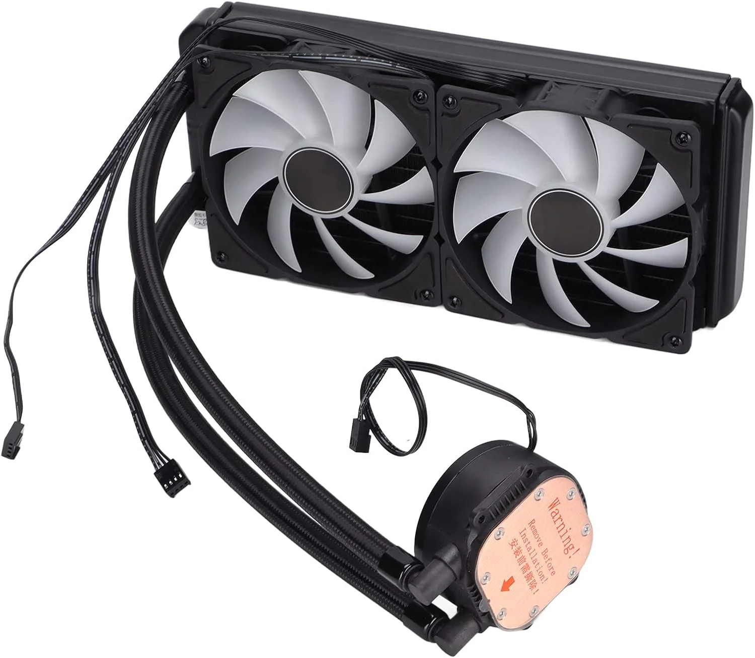 فن خنک کننده پردازنده، خنک کننده پردازنده RGB با ولتاژ DC 12V با اتلاف حرارت قوی 12FP، خنک کننده RGB 4 پین سازگار با تمام پلتفرم ها