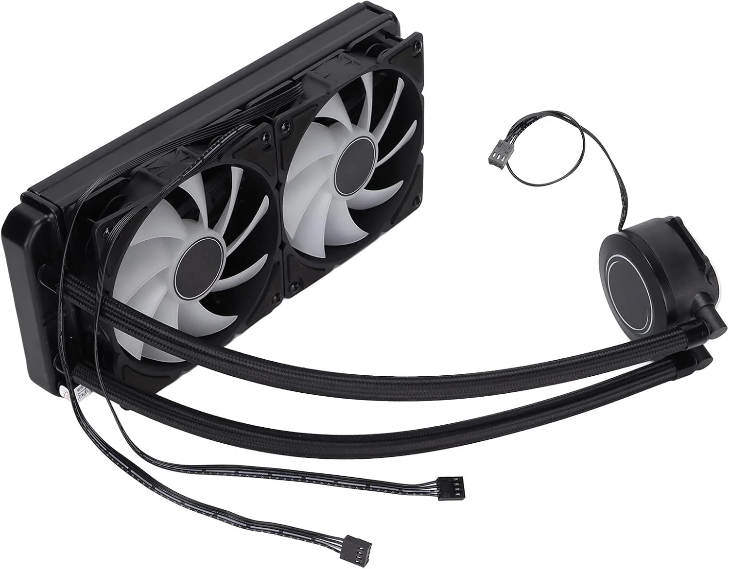 فن خنک کننده پردازنده، خنک کننده پردازنده RGB با ولتاژ DC 12V با اتلاف حرارت قوی 12FP، خنک کننده RGB 4 پین سازگار با تمام پلتفرم ها