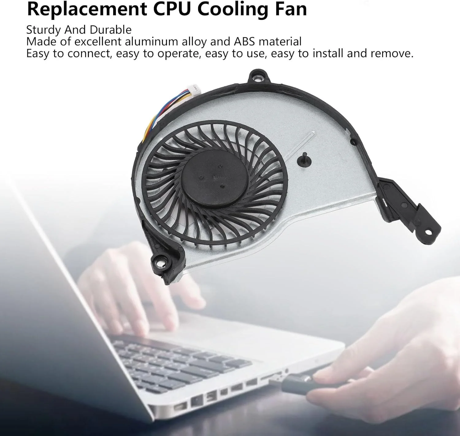 فن خنک کننده پردازنده جایگزین برای نوت بوک های پاویلیون تاچ اسمارت 15 N، 15N، 15F، 15 F، فن خنک کننده پردازنده DC 5V 0.28 0.5A، اتصال برق 4 پین