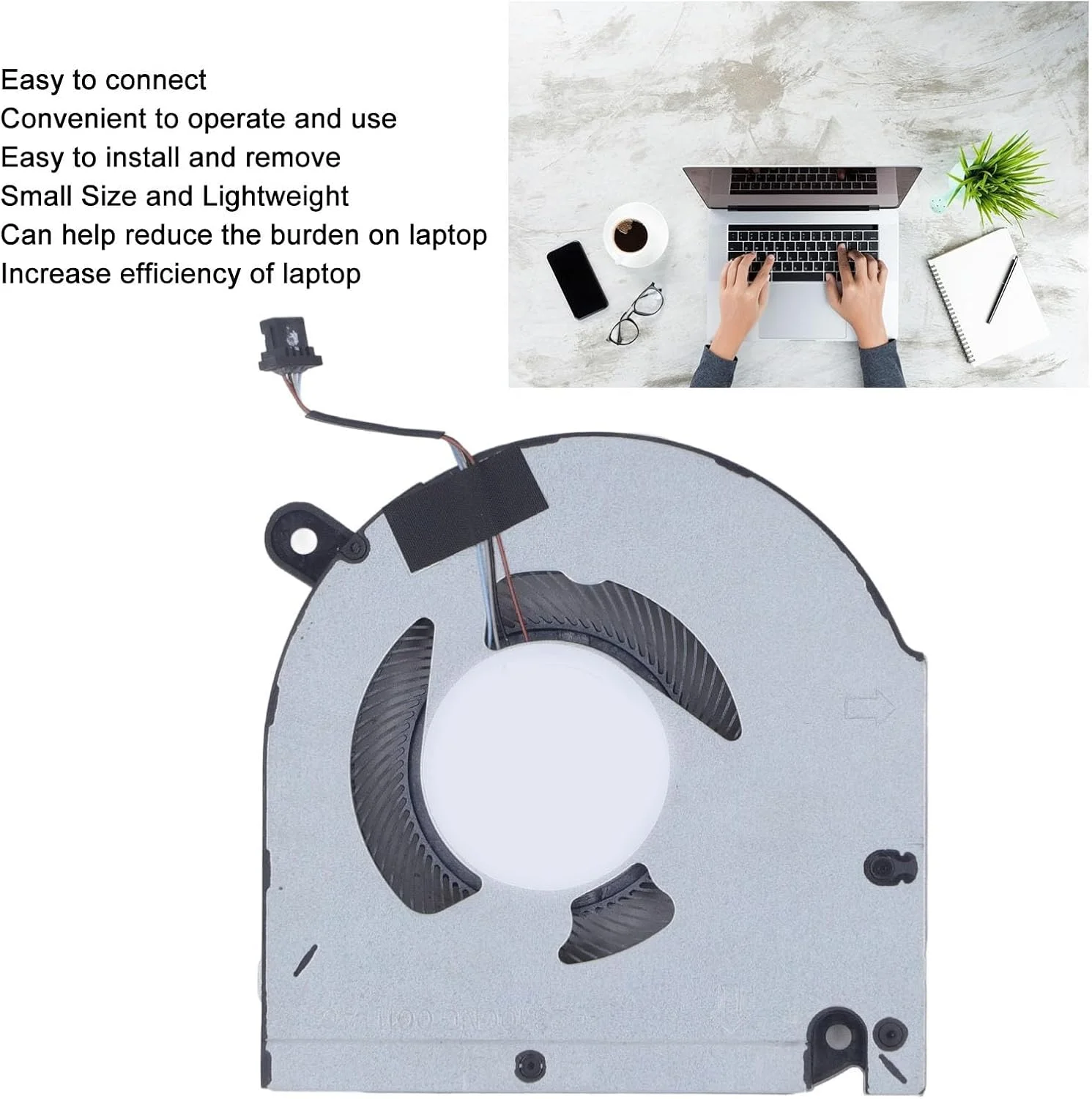 فن خنک کننده لپ تاپ جایگزین برای Vostro 15 7510 16 7610، فن پردازنده مرکزی DC 5V 0.6A، خنک کننده داخلی نوت بوک، فن خنک کننده اتصال برق 4 پین کولر هوای پردازنده مرکزی (CPU) فن خنک کننده لپ تاپ جایگزین برای Vostro 15 7510 16 7610، فن پردازنده مرکزی DC 5V 0.6A، خنک کننده داخلی نوت بوک، فن خنک کننده اتصال برق 4 پین کولر هوای پردازنده مرکزی (CPU)