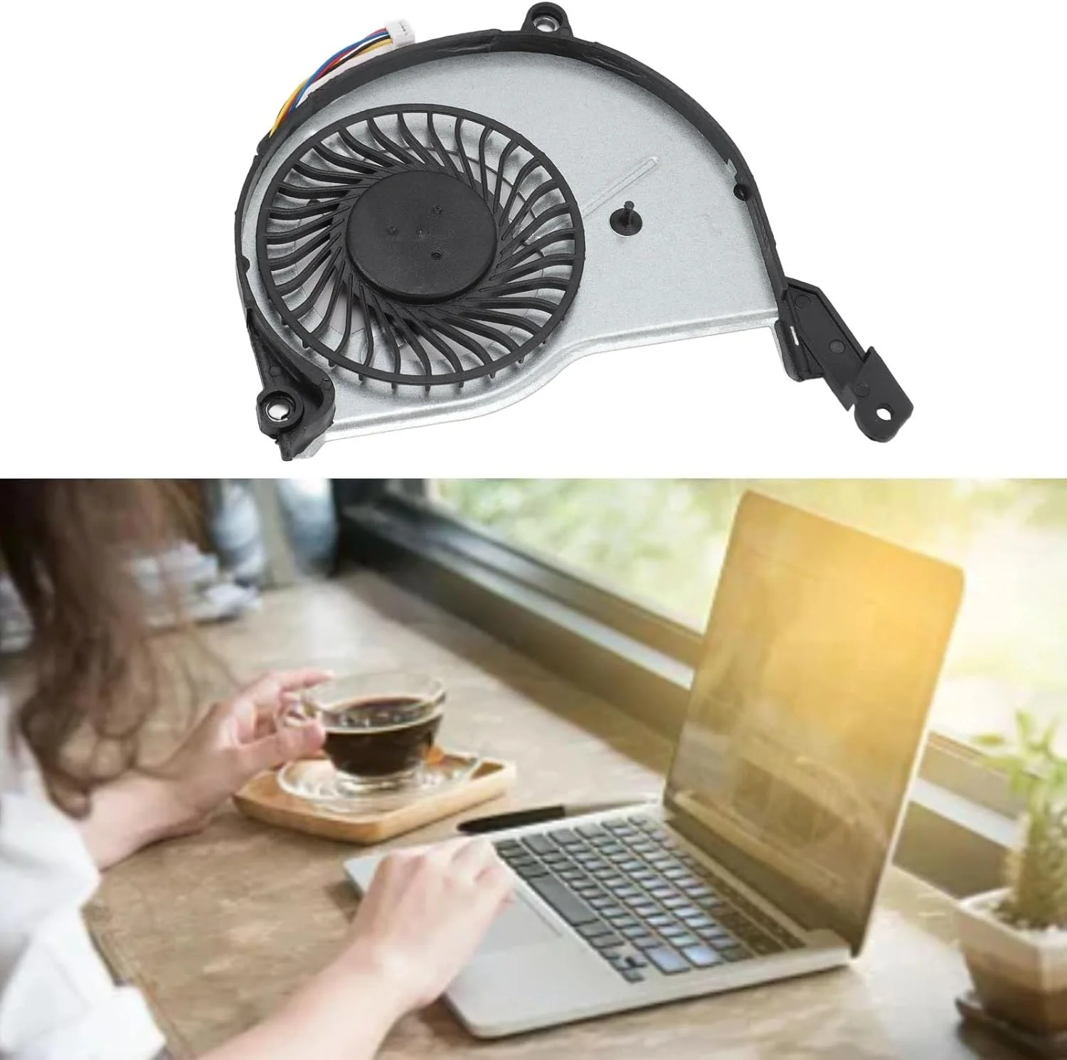 فن خنک کننده پردازنده جایگزین برای نوت بوک های پاویلیون تاچ اسمارت 15 N، 15N، 15F، 15 F، فن خنک کننده پردازنده DC 5V 0.28 0.5A، اتصال برق 4 پین