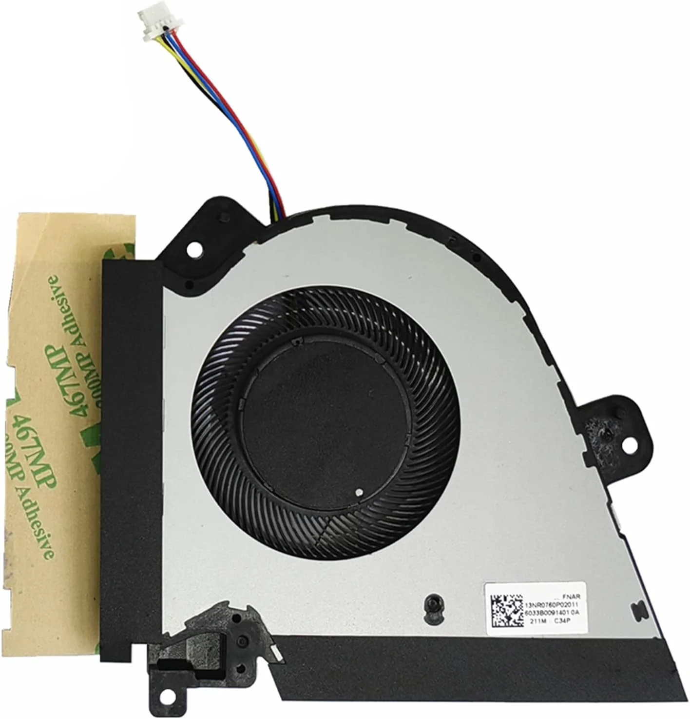 فن خنک کننده CPU+GPU لپ تاپ جایگزین ZHAWULEEFB برای ASUS TUF Dash F15 FX516 FX516P Air RTX3070 Series DFSCK22D05883L FNAR 13NR0760P02011 DFSCK221151817 FNAQ 13NR0760P01011 DC12V 1A