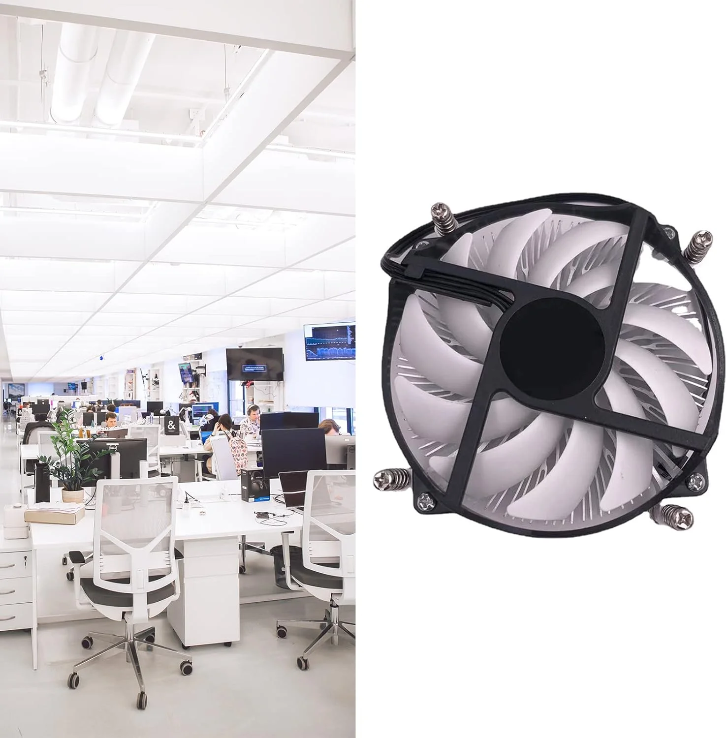 فن خنک کننده پردازنده فوق العاده نازک 3 پین برای رادیاتورهای پردازنده 1155 و 1150، فن بلبرینگ هیدرولیک 90 میلی متری