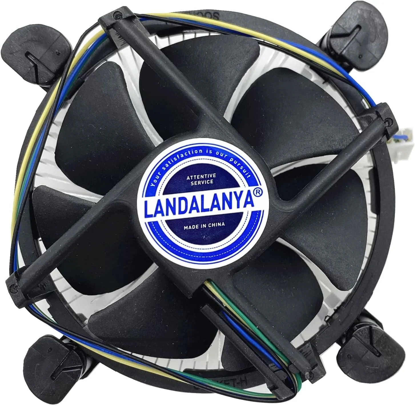 فن خنک کننده پردازنده جدید Landalanya با هیت سینک برای پردازنده های Intel LGA1150 LGA1151 LGA1155 LGA1156 Celeron/Pentium/i3/i5/i7 مدل E97379-003 CNDP751K50 DTC-DAB16 DC12V 0.60A