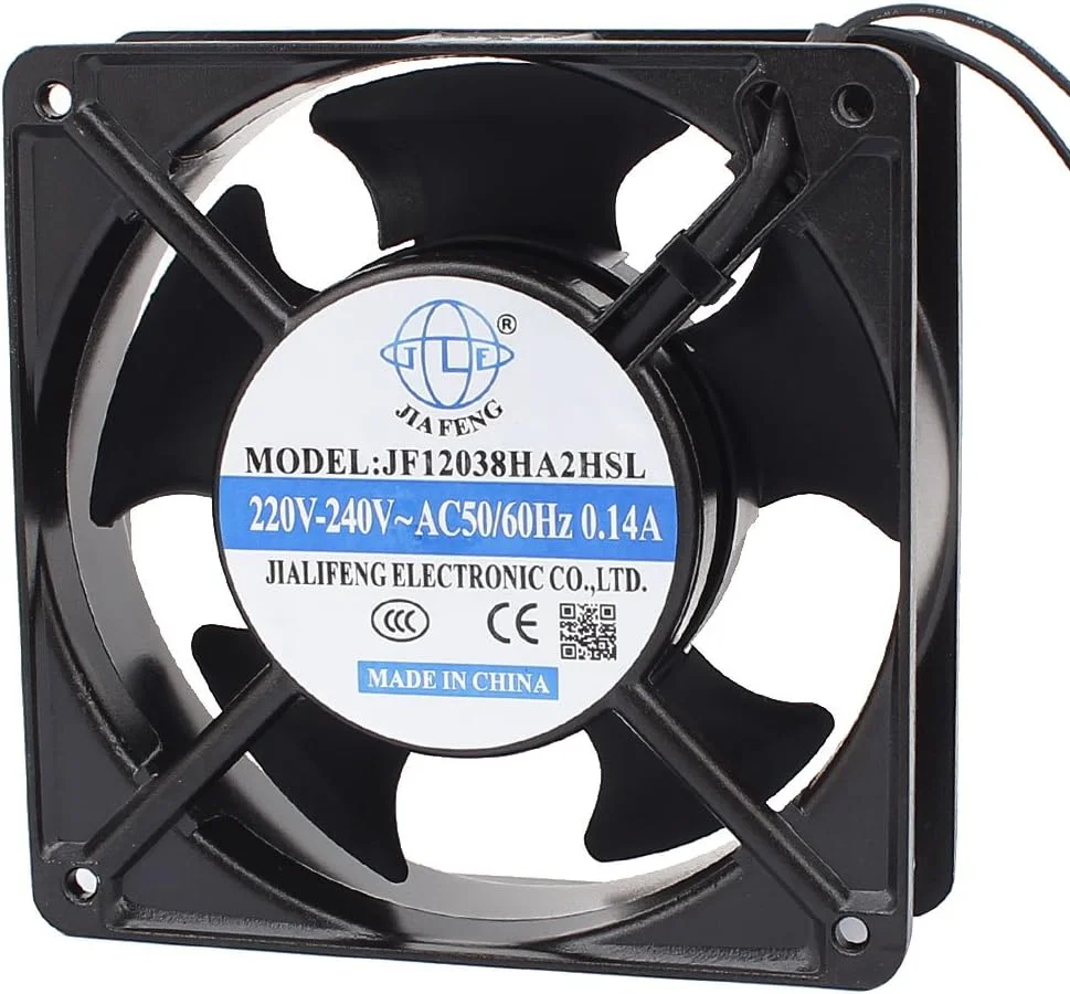 فن خنک کننده پردازنده کامپیوتر 120mmx120mmx40mm با محافظ انگشت فلزی، ولتاژ مناسب AC