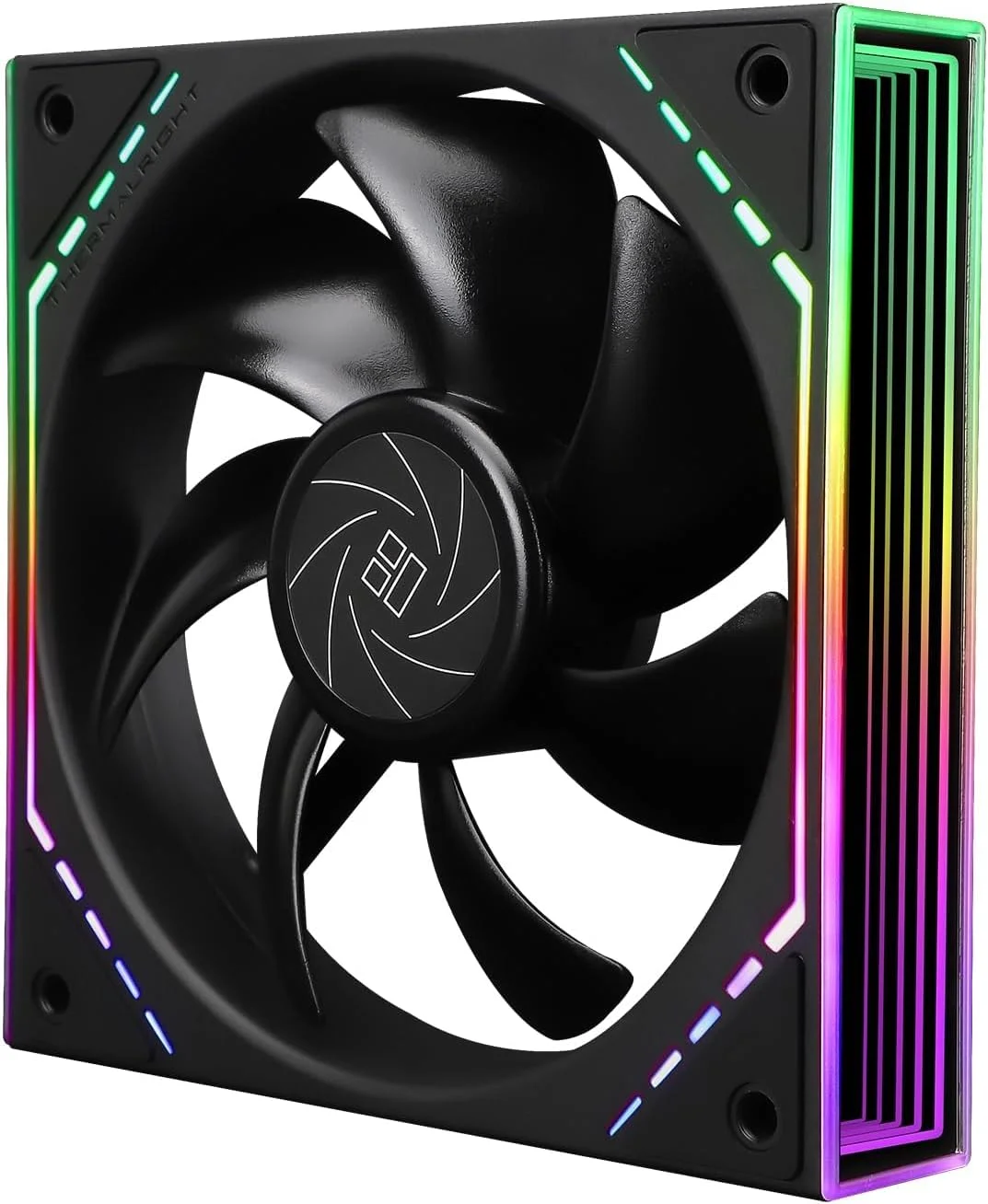 فن کیس ARGB 120 میلی‌متری TL-M12 PWM، فن خنک‌کننده بی‌صدای CPU با جلوه نور آینه‌ای، 1500 دور در دقیقه، مشکی
