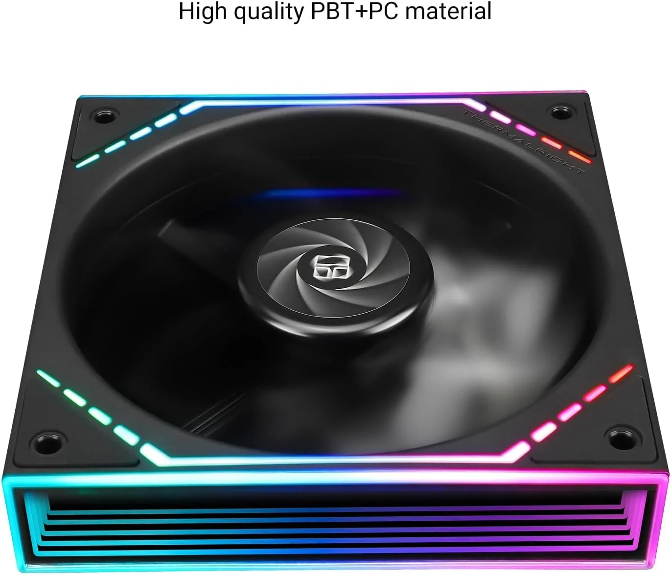 فن کیس ARGB 120 میلی‌متری TL-M12 PWM، فن خنک‌کننده بی‌صدای CPU با جلوه نور آینه‌ای، 1500 دور در دقیقه، مشکی