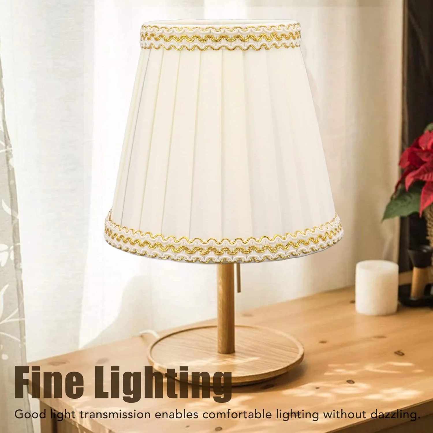 آباژور کوچک گیره ای پارچه ای کتان، مناسب لوستر، لامپ E14 یا لامپ کوچک، چراغ های رومیزی و دیواری - بسته 6 عددی آباژور کوچک گیره ای پارچه ای کتان، مناسب لوستر، لامپ E14 یا لامپ کوچک، چراغ های رومیزی و دیواری - بسته 6 عددی