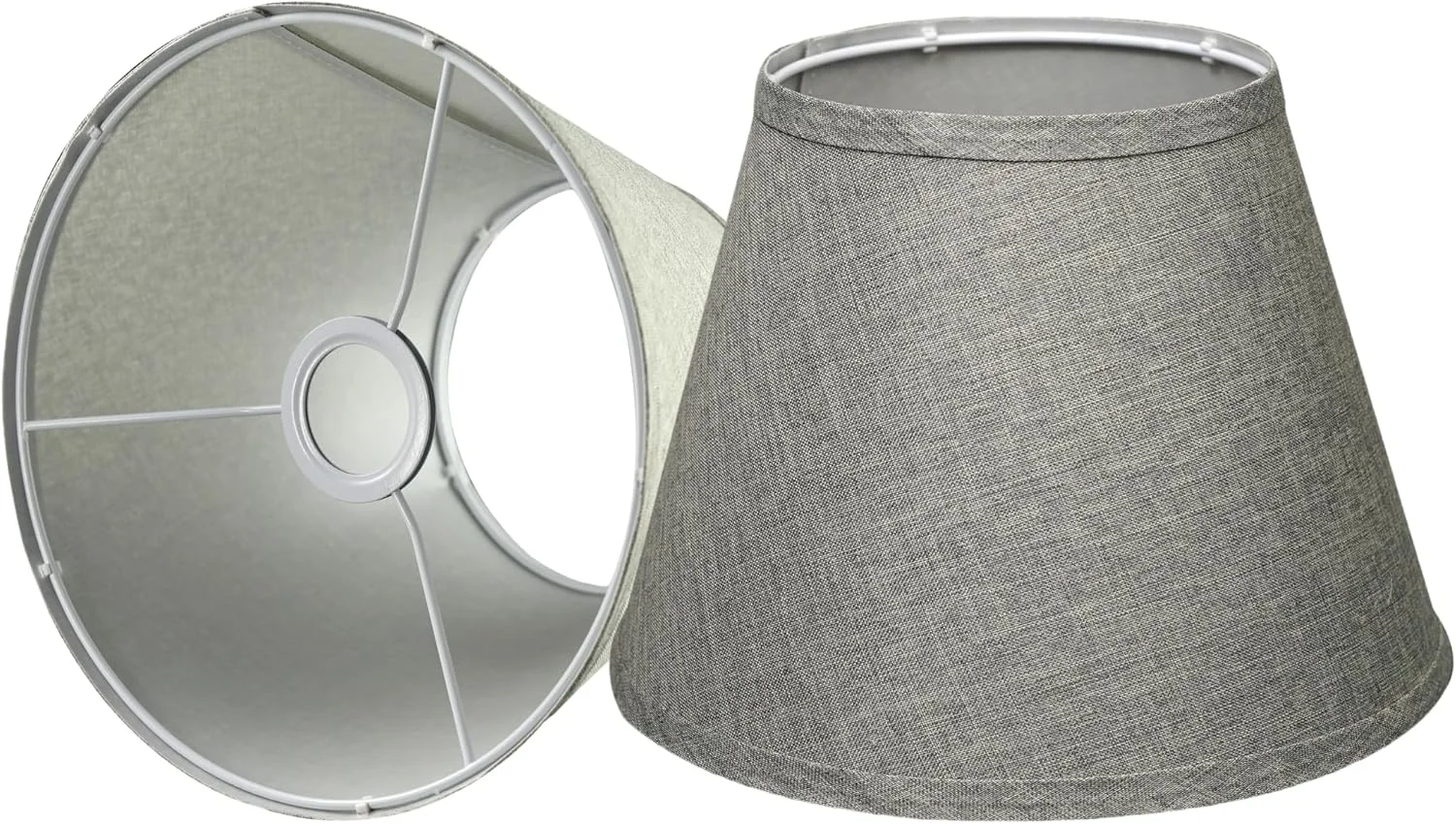 مجموعه دو عدد کلاهک لامپ کوچک مدل Empire – کتان خاکستری تیره – اندازه جمع و جور ۱۵x۲۶x۱۹ سانتی متر – برای لامپ های رومیزی کوچک و لامپ های کنار تخت – شامل سوکت های E۲۷ با حلقه های ثابت (نه برای اتصالات UNO) – تعویض آسان مجموعه دو عدد کلاهک لامپ کوچک مدل Empire – کتان خاکستری تیره – اندازه جمع و جور ۱۵x۲۶x۱۹ سانتی متر – برای لامپ های رومیزی کوچک و لامپ های کنار تخت – شامل سوکت های E۲۷ با حلقه های ثابت (نه برای اتصالات UNO) – تعویض آسان