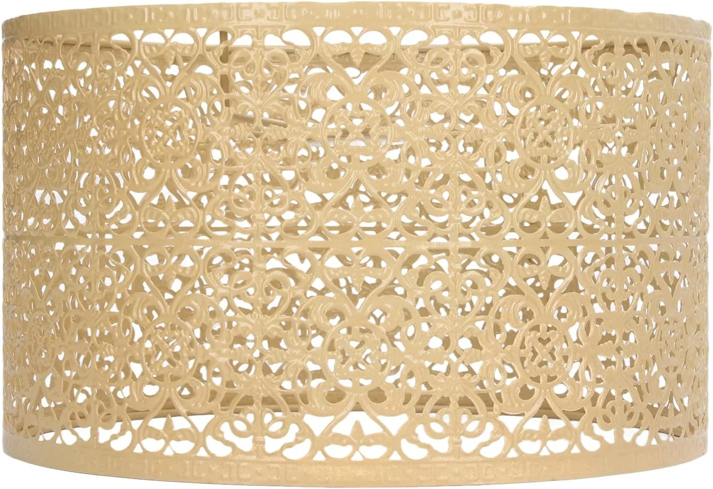 آباژور درام سوراز، روکش فلزی مقاوم در برابر خوردگی نفیس داخلی E27 E14 جهانی (طلایی)