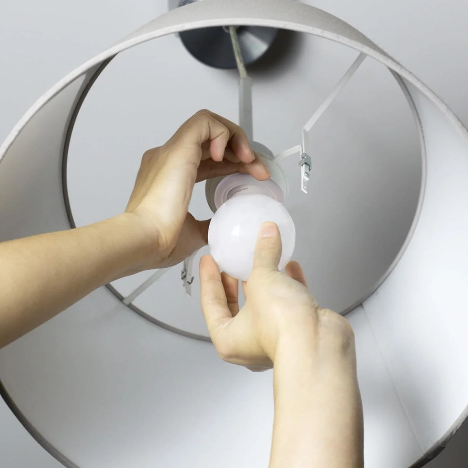 تبدیل کننده حلقه سایه بان پلاستیکی TOPBELIEF، بسته 8 عددی، E27 به E14، حلقه جایگزین پایه، آداپتور آب بندی نصب سایه بان، سفید