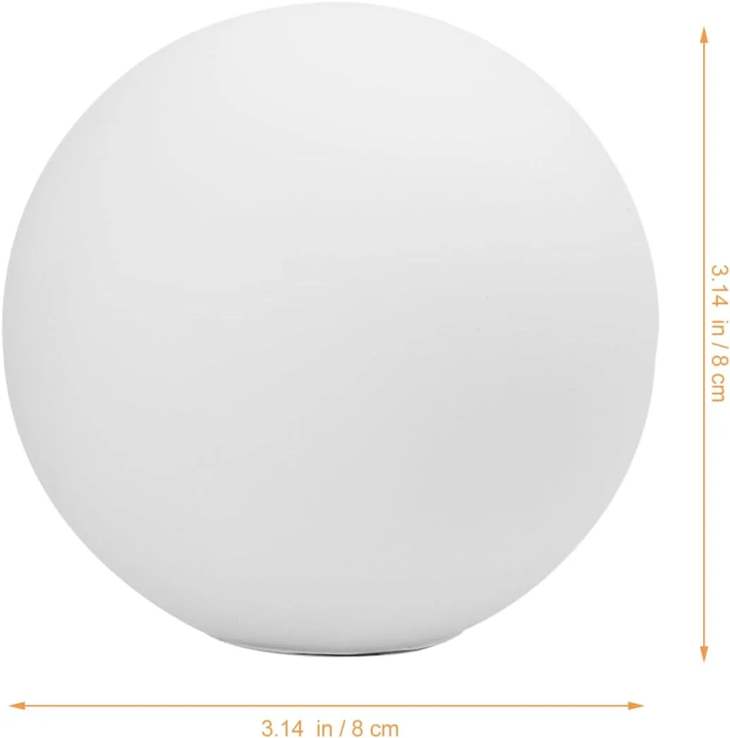 حباب لامپ توپی TEHAUX - روکش لامپ مات سفید برای اتاق نشیمن - روکش کروی جایگزین شیشه ای برای لامپ آویز