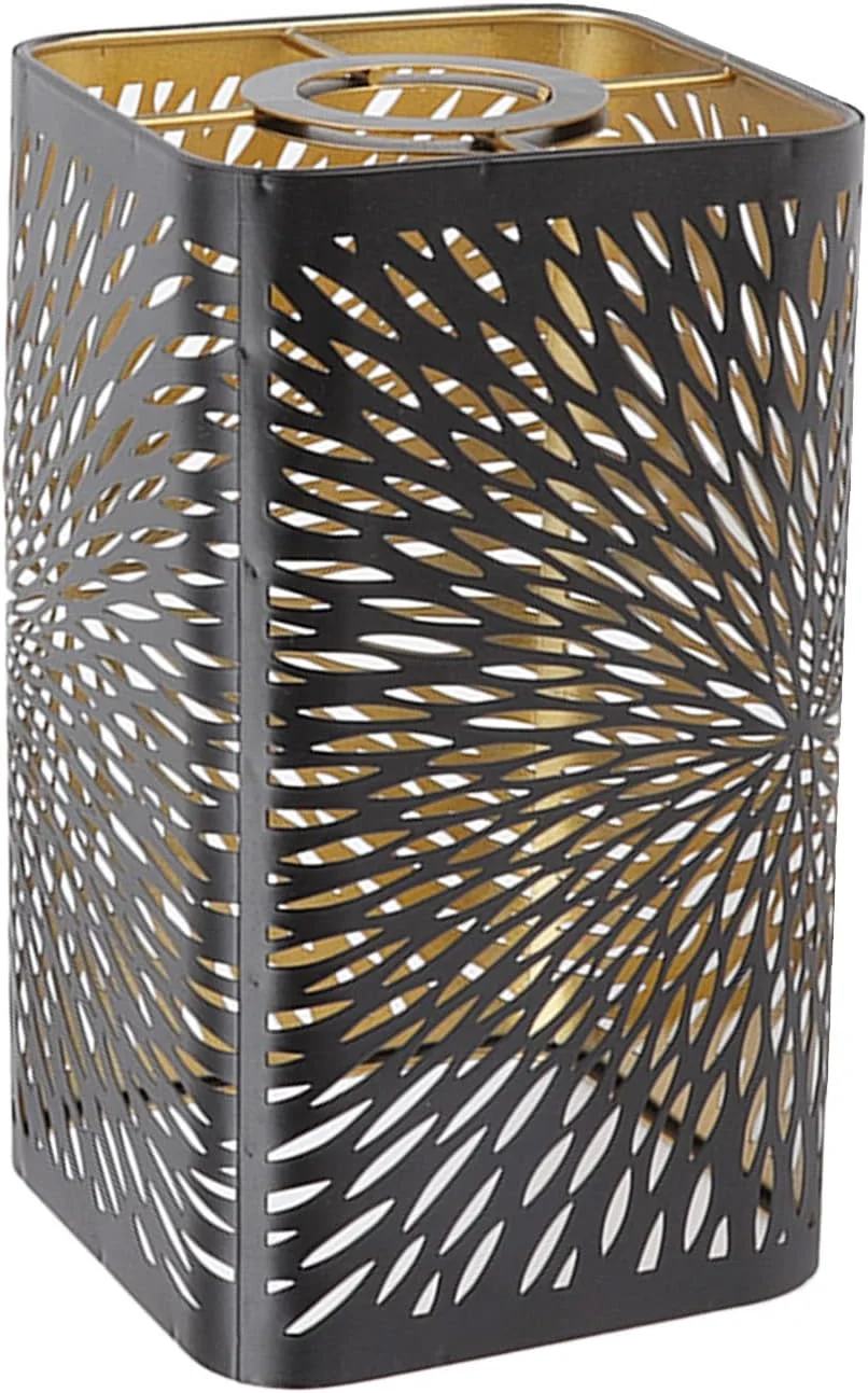 آباژور فلزی رومیزی - روکش جداشدنی توخالی E27/E26، 20 x 11.5 x 11.5 سانتی متر