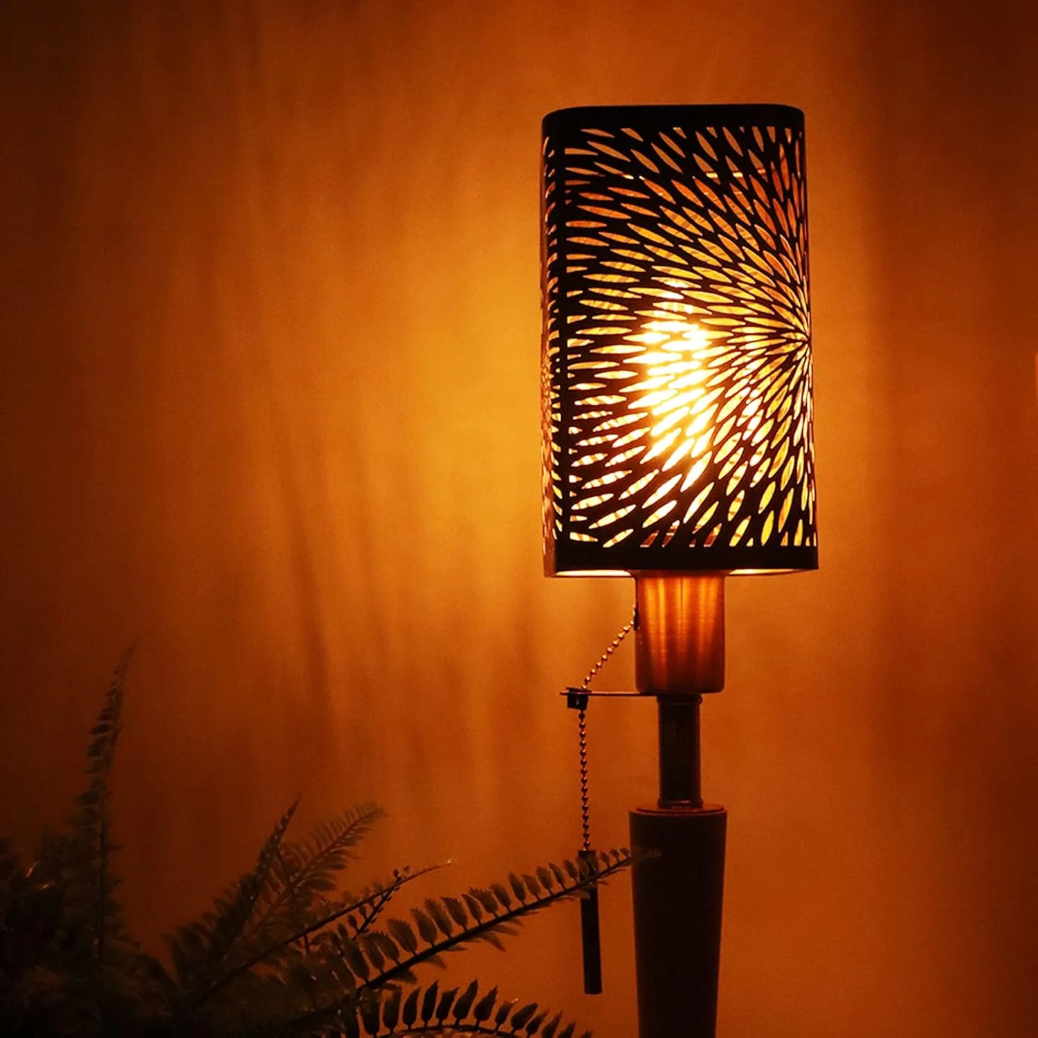 آباژور فلزی رومیزی - روکش جداشدنی توخالی E27/E26، 20 x 11.5 x 11.5 سانتی متر