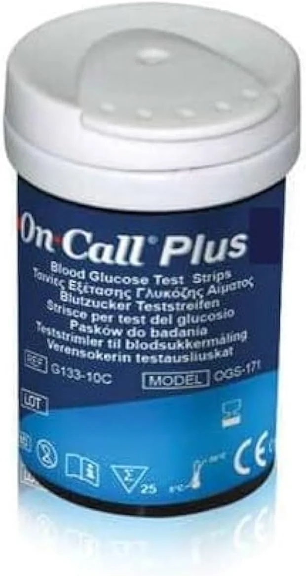 نوارهای تست قند خون گلوکومتر آن کال پلاس، 50 عدد در بسته، مدل شماره 394413 نوارهای تست قند خون گلوکومتر آن کال پلاس، 50 عدد در بسته، مدل شماره 394413