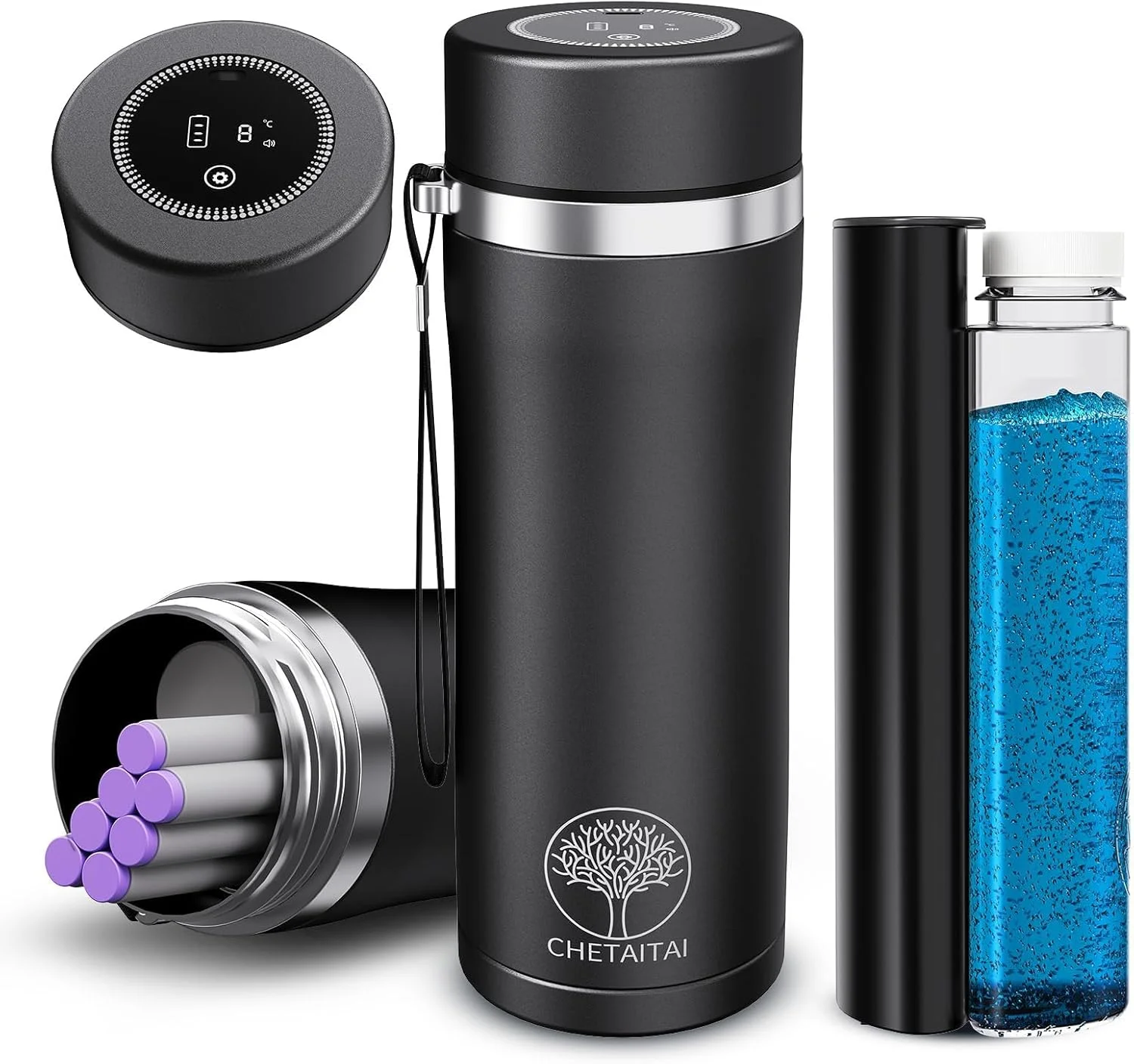 کیف خنک نگهدارنده دارو مسافرتی 48 ساعته - کیف خنک کننده پزشکی قابل حمل با نمایشگر دیجیتال، شارژ USB و آلارم دما، مورد تایید TSA، بسته های یخ ژله ای و نگهدارنده قلم (3-7 قلم)، حمل دستی (مشکی) کیف خنک نگهدارنده دارو مسافرتی 48 ساعته - کیف خنک کننده پزشکی قابل حمل با نمایشگر دیجیتال، شارژ USB و آلارم دما، مورد تایید TSA، بسته های یخ ژله ای و نگهدارنده قلم (3-7 قلم)، حمل دستی (مشکی)