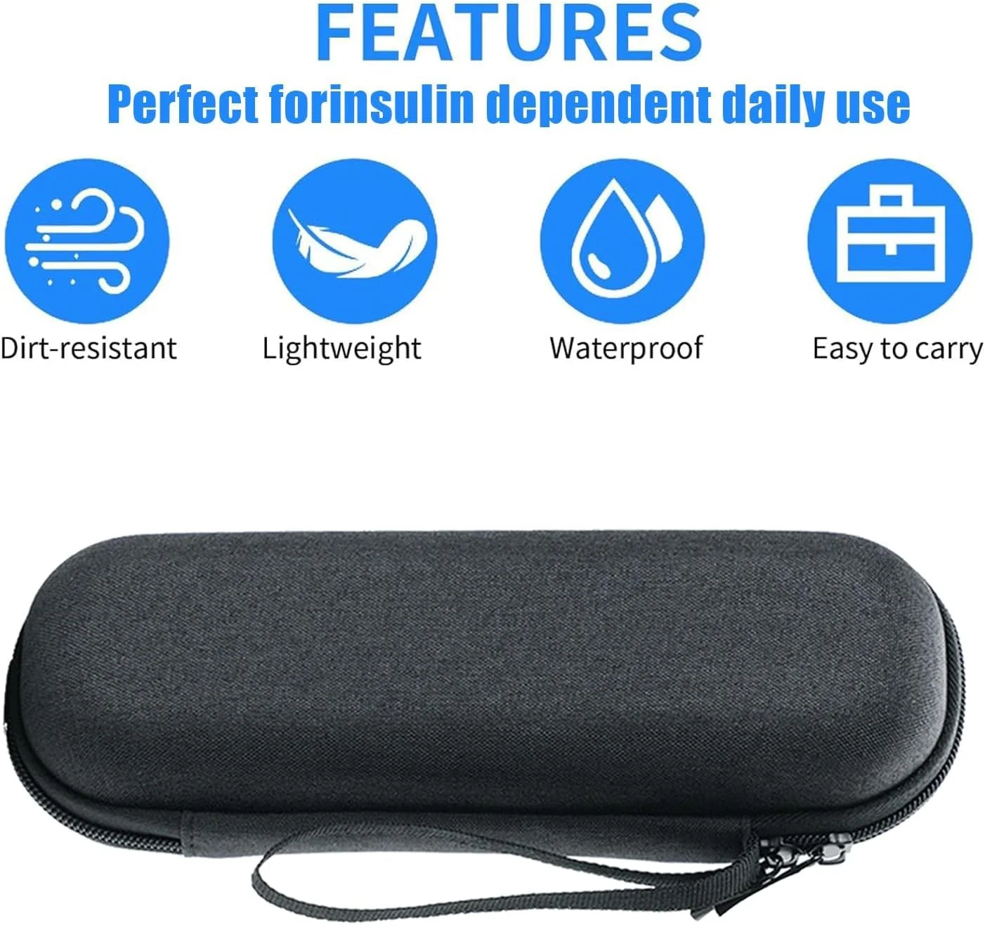 کیف خنک نگهدارنده انسولین آرومی با 2 بسته یخ نایلونی، خنک کننده دارو برای لوازم دیابتی، خاکستری، M، شیک کیف خنک نگهدارنده انسولین آرومی با 2 بسته یخ نایلونی، خنک کننده دارو برای لوازم دیابتی، خاکستری، M، شیک