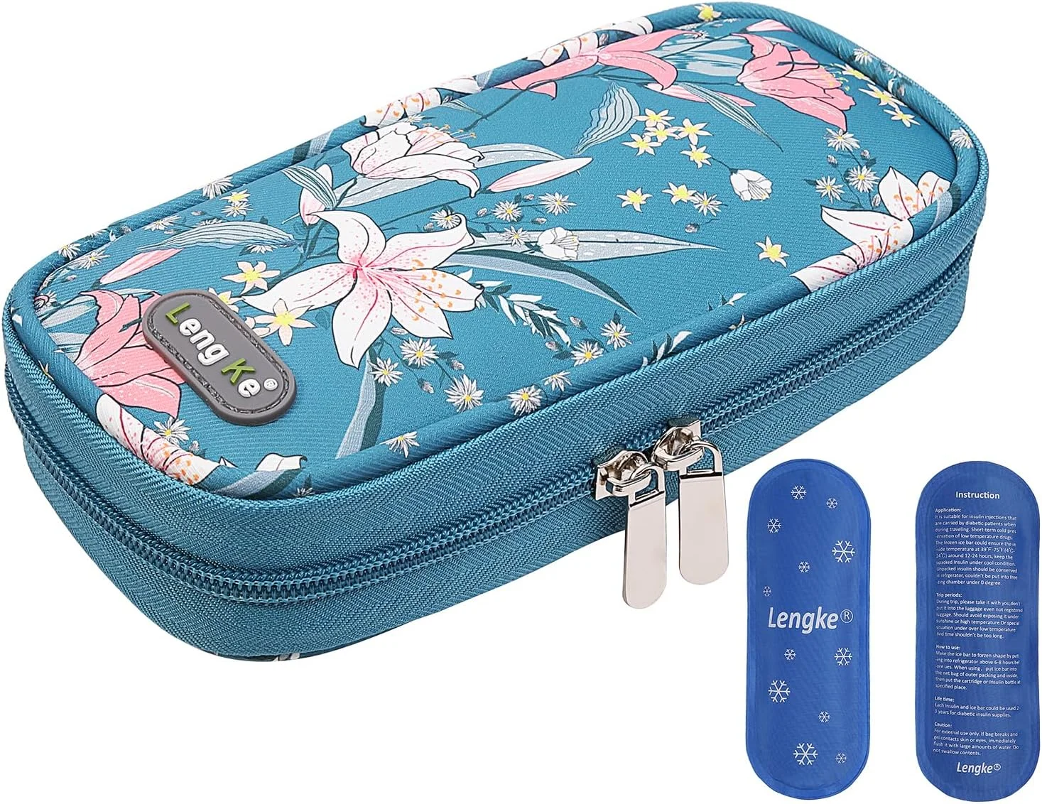 کیف خنک نگهدارنده انسولین BOMKEE، کیف مسافرتی خنک کننده انسولین، کیف حمل و نگهداری لوازم دیابتی به همراه 2 بسته یخ کیف خنک نگهدارنده انسولین BOMKEE، کیف مسافرتی خنک کننده انسولین، کیف حمل و نگهداری لوازم دیابتی به همراه 2 بسته یخ