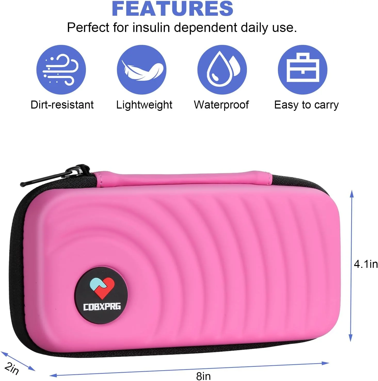 کیف خنک نگهدارنده انسولین CDBXPRG به همراه 2 بسته یخ برای قلم انسولین کیف خنک نگهدارنده انسولین CDBXPRG به همراه 2 بسته یخ برای قلم انسولین