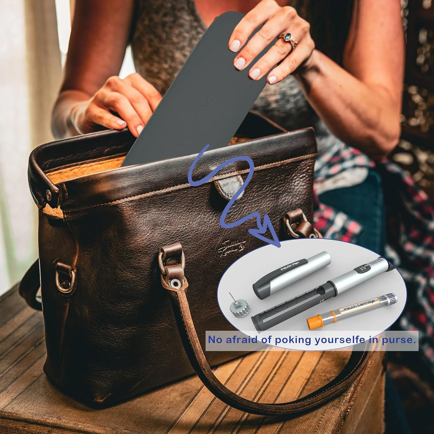 کیف قلم انسولین برای 1 قلم انسولین، 3 سوزن و 1 کارتریج، نگهدارنده قلم تزریق انسولین و سوزن، کیف مسافرتی قابل حمل دیابت برای نگهداری منظم و ایمن لوازم دیابتی (فقط کیف) کیف قلم انسولین برای 1 قلم انسولین، 3 سوزن و 1 کارتریج، نگهدارنده قلم تزریق انسولین و سوزن، کیف مسافرتی قابل حمل دیابت برای نگهداری منظم و ایمن لوازم دیابتی (فقط کیف)