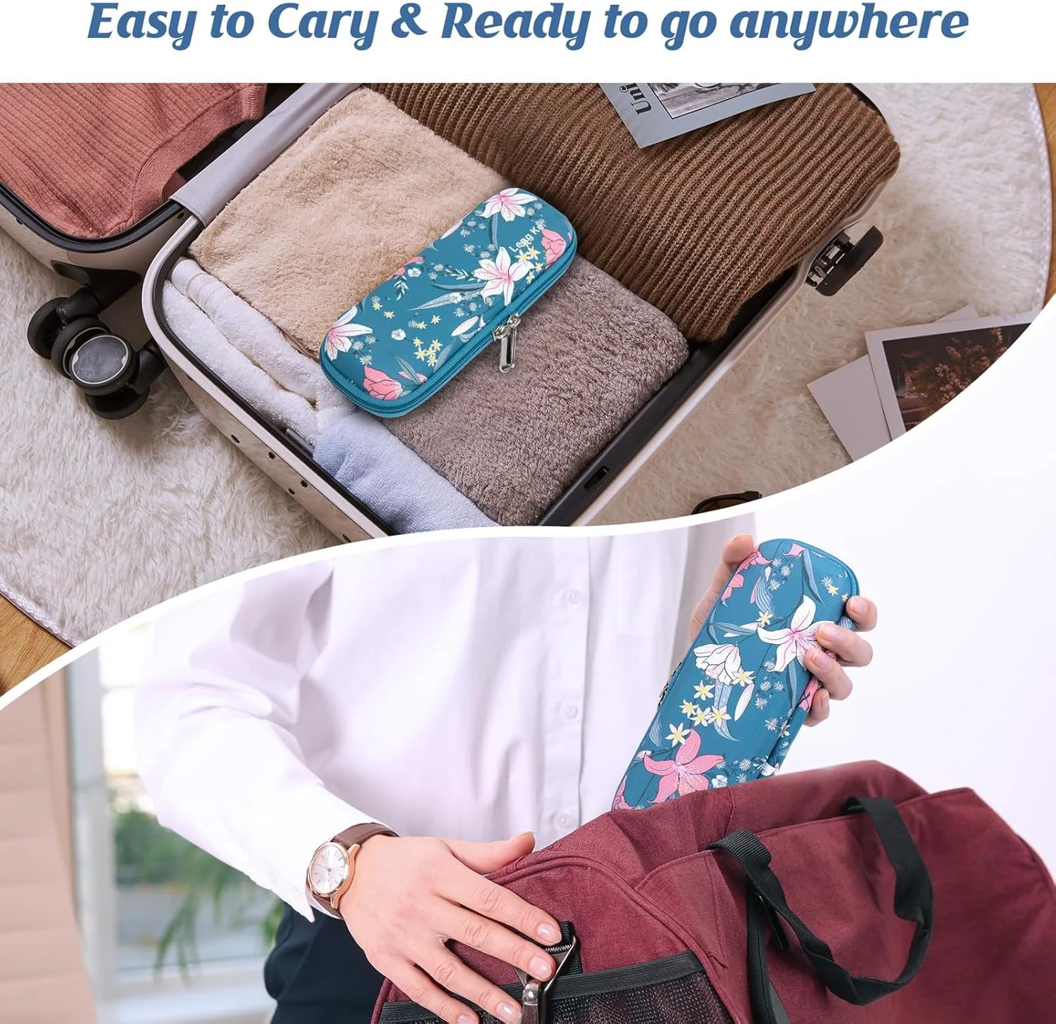 کیف خنک نگهدارنده انسولین مسافرتی، با 2 بسته یخ، کیف خنک کننده حمل دیابتی برای قلم انسولین و لوازم دیابتی، سازمان دهنده عایق دارویی دستی کیف خنک نگهدارنده انسولین مسافرتی، با 2 بسته یخ، کیف خنک کننده حمل دیابتی برای قلم انسولین و لوازم دیابتی، سازمان دهنده عایق دارویی دستی