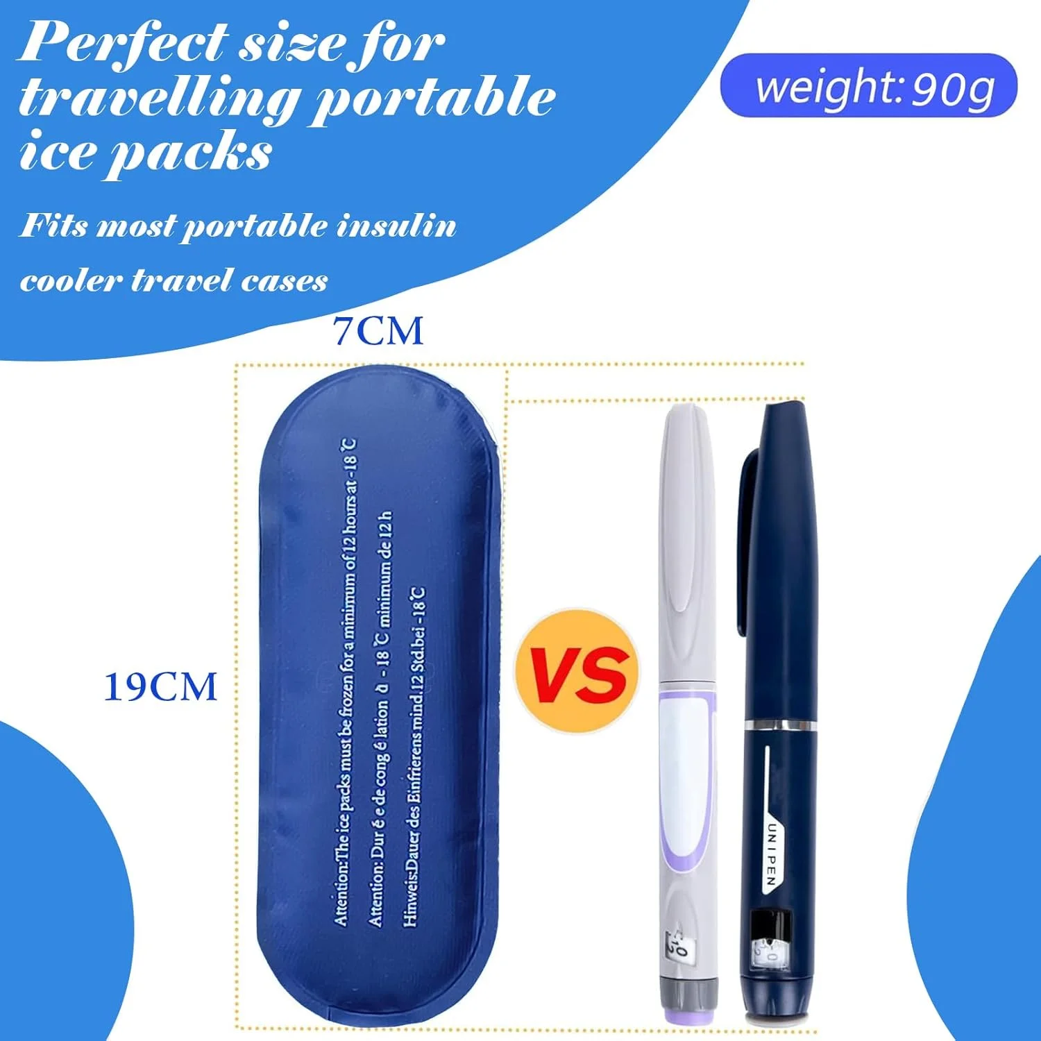 کیسه یخ سفری خنک کننده انسولین Drasry، بسته های یخ کوچک مناسب برای اکثر کیف های مسافرتی عایق دار دارو (4 عدد) کیسه یخ سفری خنک کننده انسولین Drasry، بسته های یخ کوچک مناسب برای اکثر کیف های مسافرتی عایق دار دارو (4 عدد)