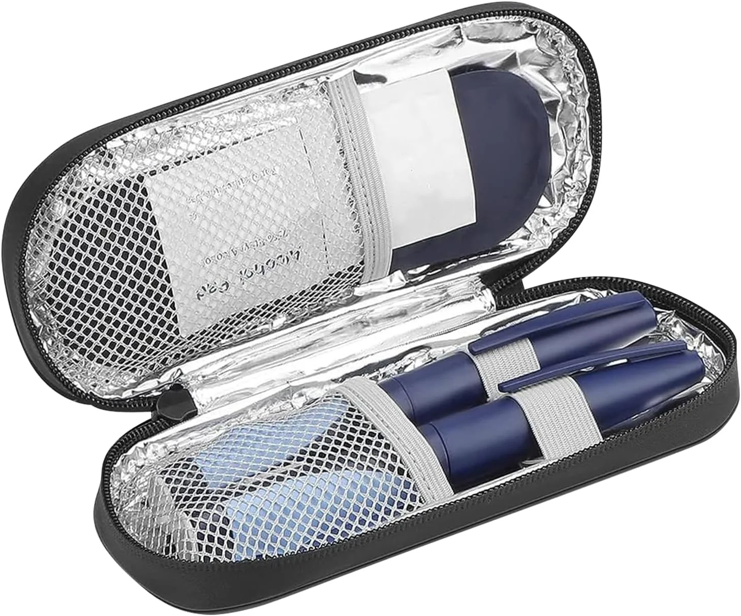 کیف خنک نگهدارنده قلم انسولین هوژا، کیف عایق دارویی دیابتی با بسته یخ قابل استفاده مجدد برای قلم انسولین و سایر لوازم دیابتی، برای زندگی روزمره و سفر، آبی کیف خنک نگهدارنده قلم انسولین هوژا، کیف عایق دارویی دیابتی با بسته یخ قابل استفاده مجدد برای قلم انسولین و سایر لوازم دیابتی، برای زندگی روزمره و سفر، آبی