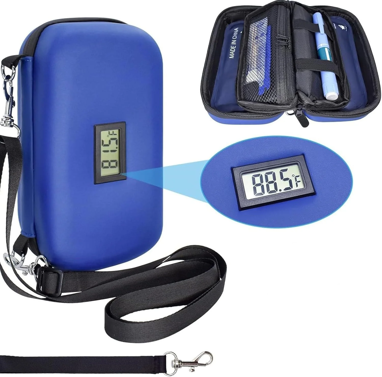 کیف خنک نگهدارنده انسولین GNAUMORE، کیف خنک کننده انسولین، کیف مسافرتی انسولین، کیف خنک کننده دیابتی با نمایشگر دما، کیف های سازمان دهنده مسافرتی برای دیابتی ها - آبی کیف خنک نگهدارنده انسولین GNAUMORE، کیف خنک کننده انسولین، کیف مسافرتی انسولین، کیف خنک کننده دیابتی با نمایشگر دما، کیف های سازمان دهنده مسافرتی برای دیابتی ها - آبی