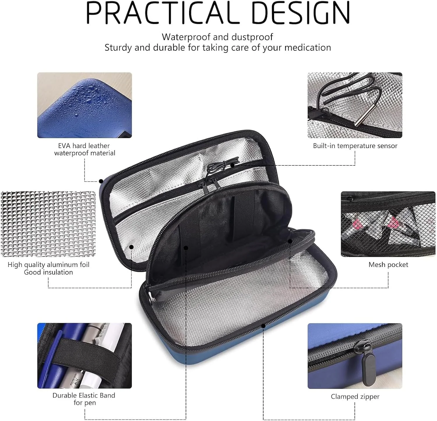 کیف خنک نگهدارنده انسولین GNAUMORE، کیف خنک کننده انسولین، کیف مسافرتی انسولین، کیف خنک کننده دیابتی با نمایشگر دما، کیف های سازمان دهنده مسافرتی برای دیابتی ها - آبی کیف خنک نگهدارنده انسولین GNAUMORE، کیف خنک کننده انسولین، کیف مسافرتی انسولین، کیف خنک کننده دیابتی با نمایشگر دما، کیف های سازمان دهنده مسافرتی برای دیابتی ها - آبی