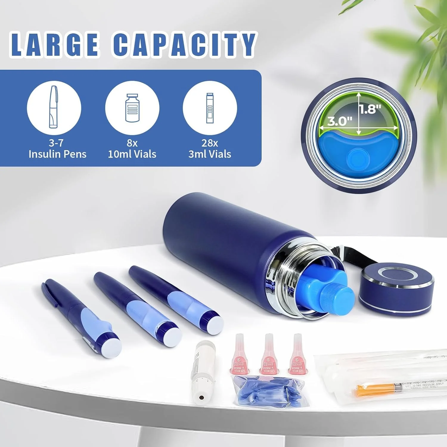 کیف خنک نگهدارنده قلم انسولین مناسب برای ۳ تا ۷ قلم، کیف مسافرتی خنک کننده دارو با بسته یخ ژله ای برای قلم های انسولین و اپی پن کیف خنک نگهدارنده قلم انسولین مناسب برای ۳ تا ۷ قلم، کیف مسافرتی خنک کننده دارو با بسته یخ ژله ای برای قلم های انسولین و اپی پن