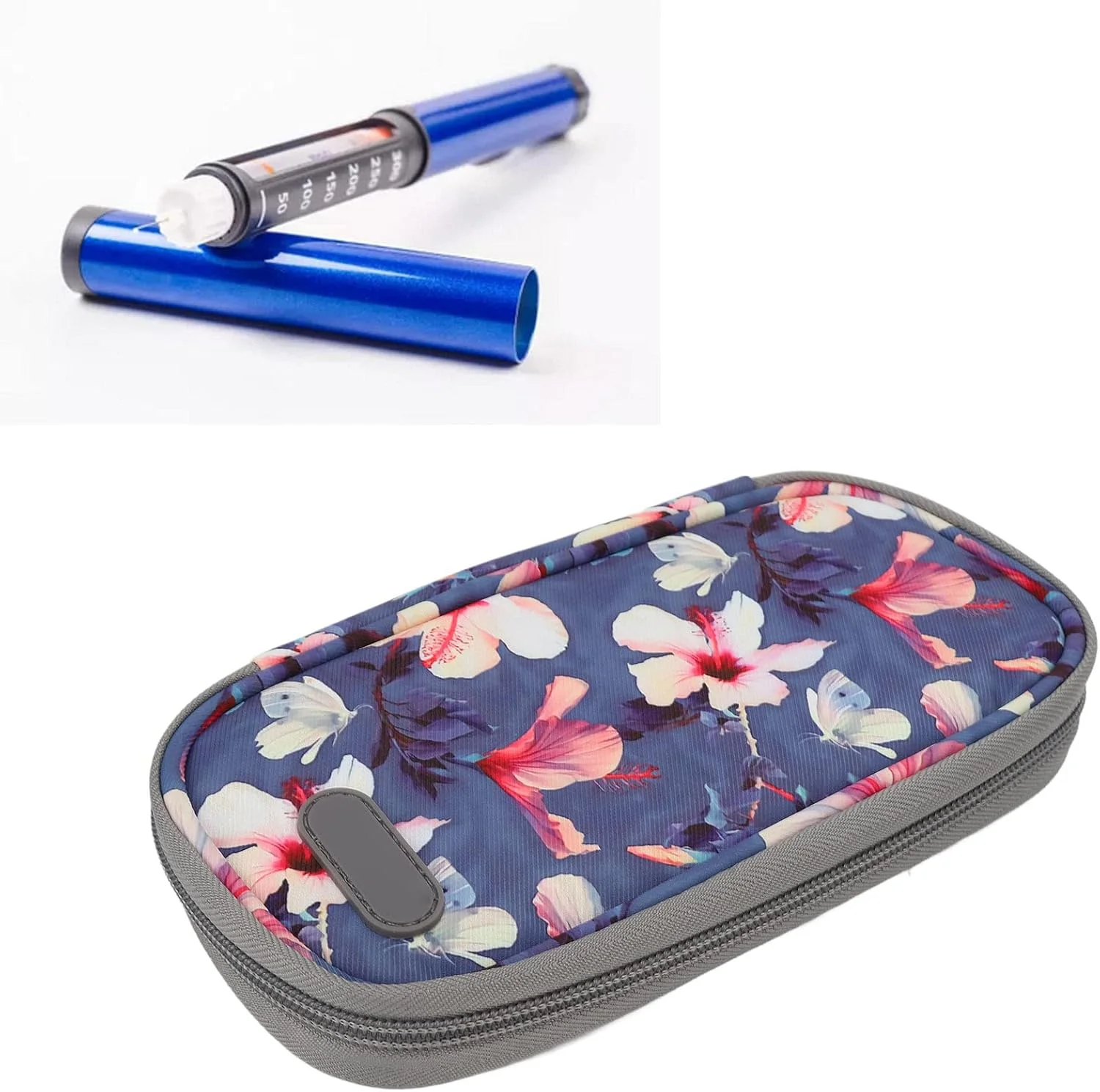 کیف خنک نگهدارنده انسولین، کیف حمل جمع و جور خنک کننده انسولین برای محل کار، کیف خنک کننده قابل حمل برای قلم های انسولین (گل بگونیا) کیف خنک نگهدارنده انسولین، کیف حمل جمع و جور خنک کننده انسولین برای محل کار، کیف خنک کننده قابل حمل برای قلم های انسولین (گل بگونیا)