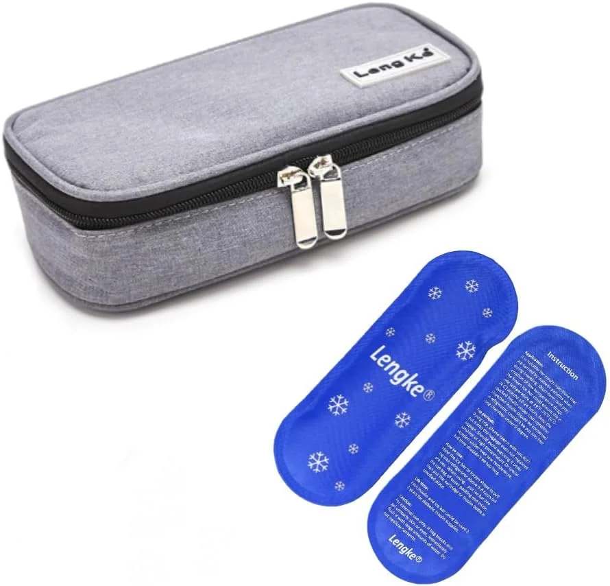 کیف مسافرتی انسولین، کیف انسولین، کیف خنک کننده مسافرتی انسولین، خنک کننده قابل حمل انسولین، گرم کننده انسولین با 2 بسته یخ قابل استفاده مجدد برای قلم های انسولین و سایر لوازم دیابتی (خاکستری) کیف مسافرتی انسولین، کیف انسولین، کیف خنک کننده مسافرتی انسولین، خنک کننده قابل حمل انسولین، گرم کننده انسولین با 2 بسته یخ قابل استفاده مجدد برای قلم های انسولین و سایر لوازم دیابتی (خاکستری)