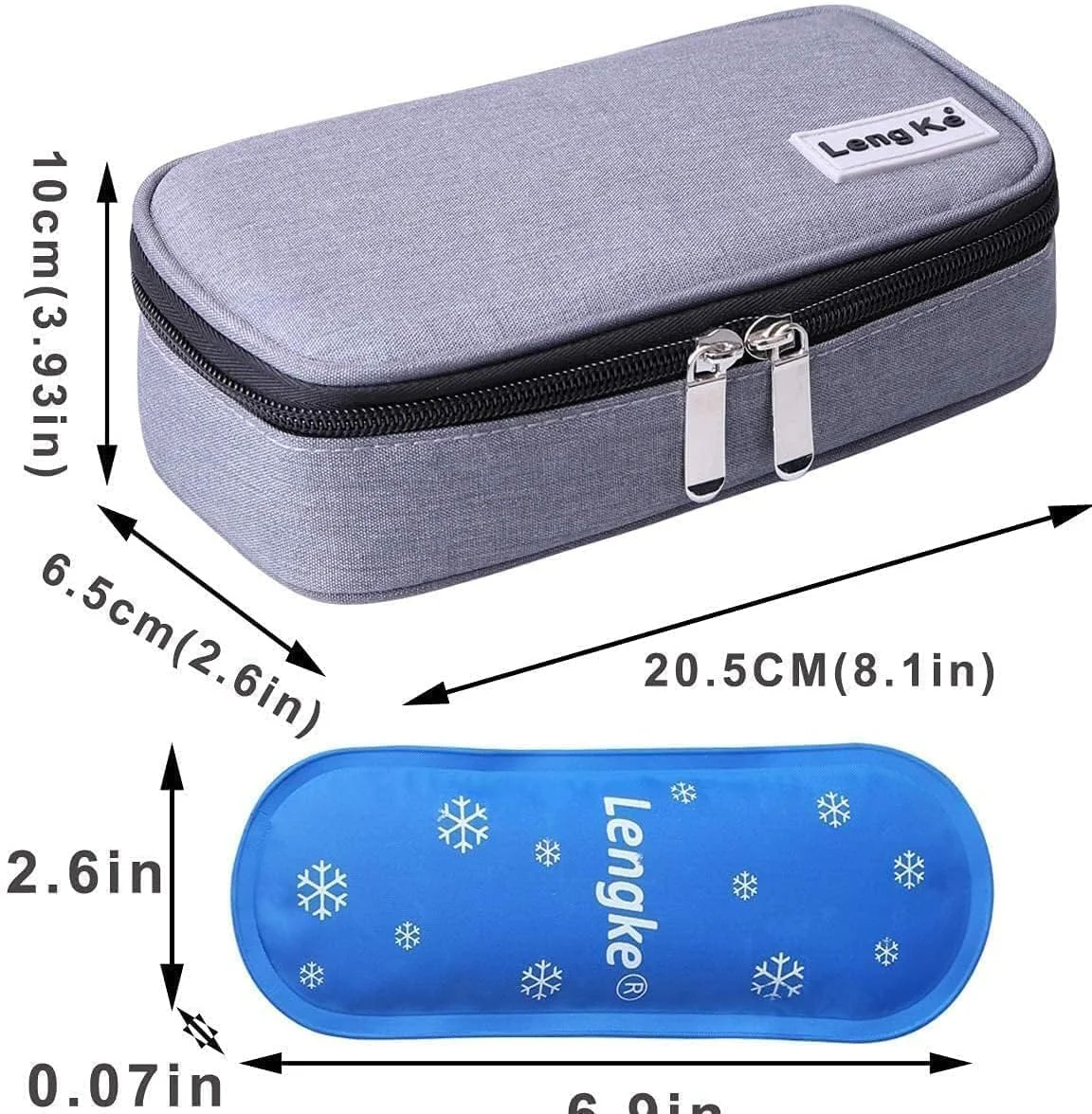 کیف مسافرتی انسولین، کیف انسولین، کیف خنک کننده مسافرتی انسولین، خنک کننده قابل حمل انسولین، گرم کننده انسولین با 2 بسته یخ قابل استفاده مجدد برای قلم های انسولین و سایر لوازم دیابتی (خاکستری) کیف مسافرتی انسولین، کیف انسولین، کیف خنک کننده مسافرتی انسولین، خنک کننده قابل حمل انسولین، گرم کننده انسولین با 2 بسته یخ قابل استفاده مجدد برای قلم های انسولین و سایر لوازم دیابتی (خاکستری)