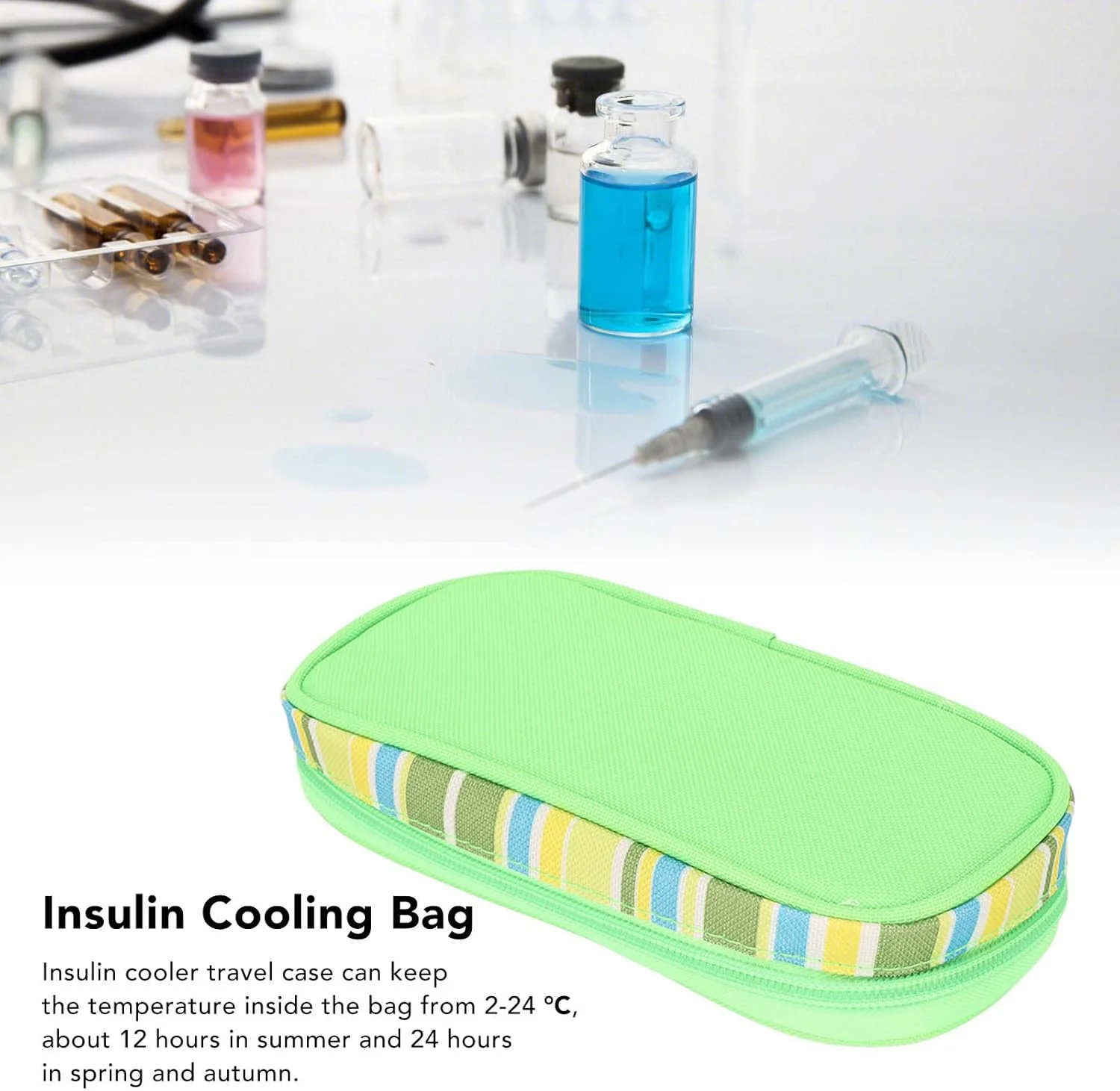 کیف خنک نگهدارنده انسولین، کیف چند لایه سبک وزن برای حمل و نقل و خنک نگه داشتن انسولین در داخل و خارج از منزل، کیف خنک کننده قابل حمل با طراحی زیپی برای قلم های انسولین کیف خنک نگهدارنده انسولین، کیف چند لایه سبک وزن برای حمل و نقل و خنک نگه داشتن انسولین در داخل و خارج از منزل، کیف خنک کننده قابل حمل با طراحی زیپی برای قلم های انسولین