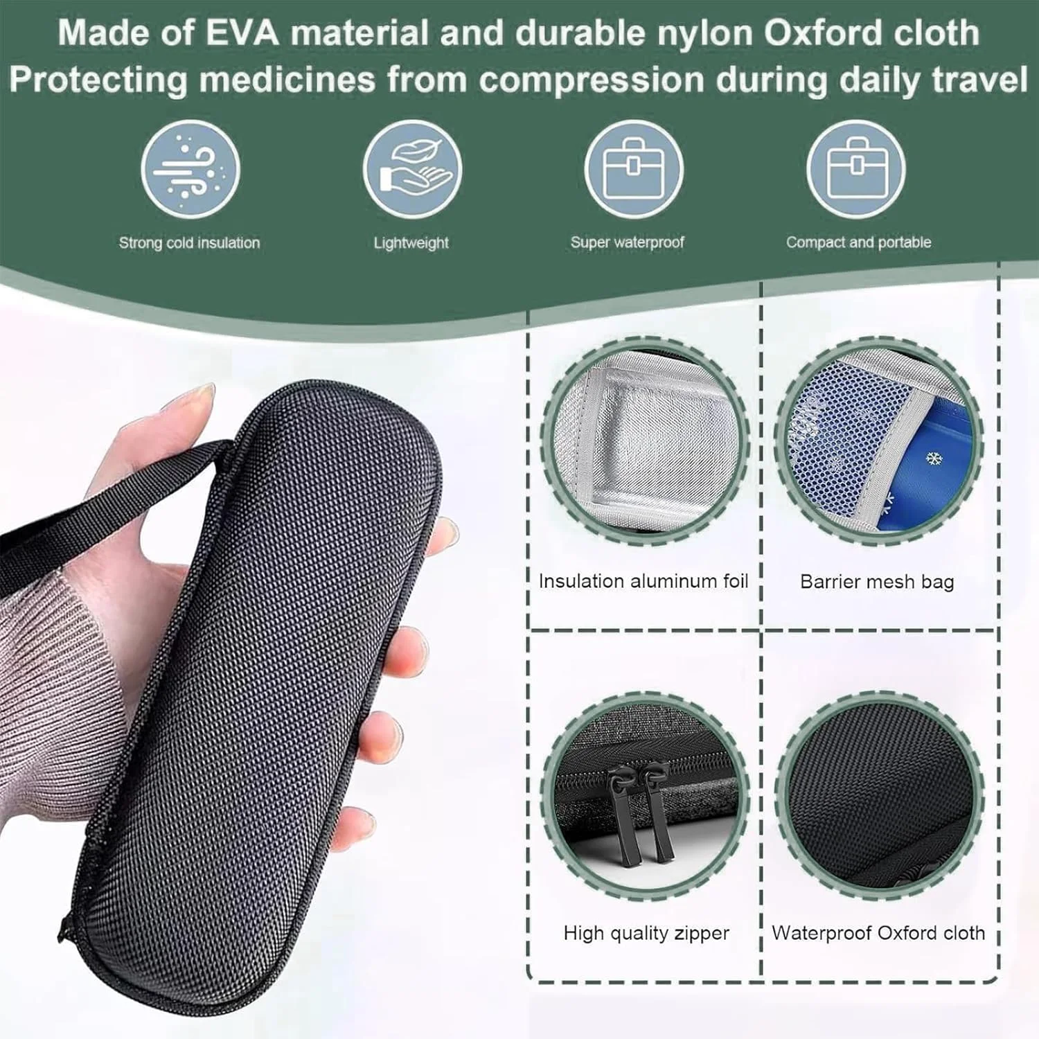 کیف خنک نگهدارنده قلم انسولین، کیف خنک کننده پزشکی قابل حمل قلم انسولین برای دیابت و سایر لوازم دیابتی برای سفر و زندگی روزمره (آبی) کیف خنک نگهدارنده قلم انسولین، کیف خنک کننده پزشکی قابل حمل قلم انسولین برای دیابت و سایر لوازم دیابتی برای سفر و زندگی روزمره (آبی)