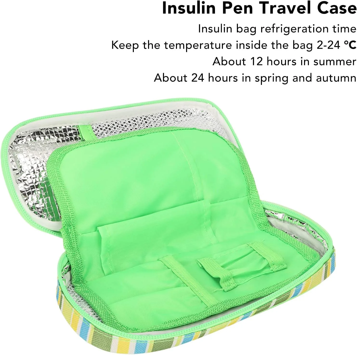 کیف خنک نگهدارنده انسولین، کیف چند لایه سبک وزن برای حمل و نقل و خنک نگه داشتن انسولین در داخل و خارج از منزل، کیف خنک کننده قابل حمل با طراحی زیپی برای قلم های انسولین کیف خنک نگهدارنده انسولین، کیف چند لایه سبک وزن برای حمل و نقل و خنک نگه داشتن انسولین در داخل و خارج از منزل، کیف خنک کننده قابل حمل با طراحی زیپی برای قلم های انسولین