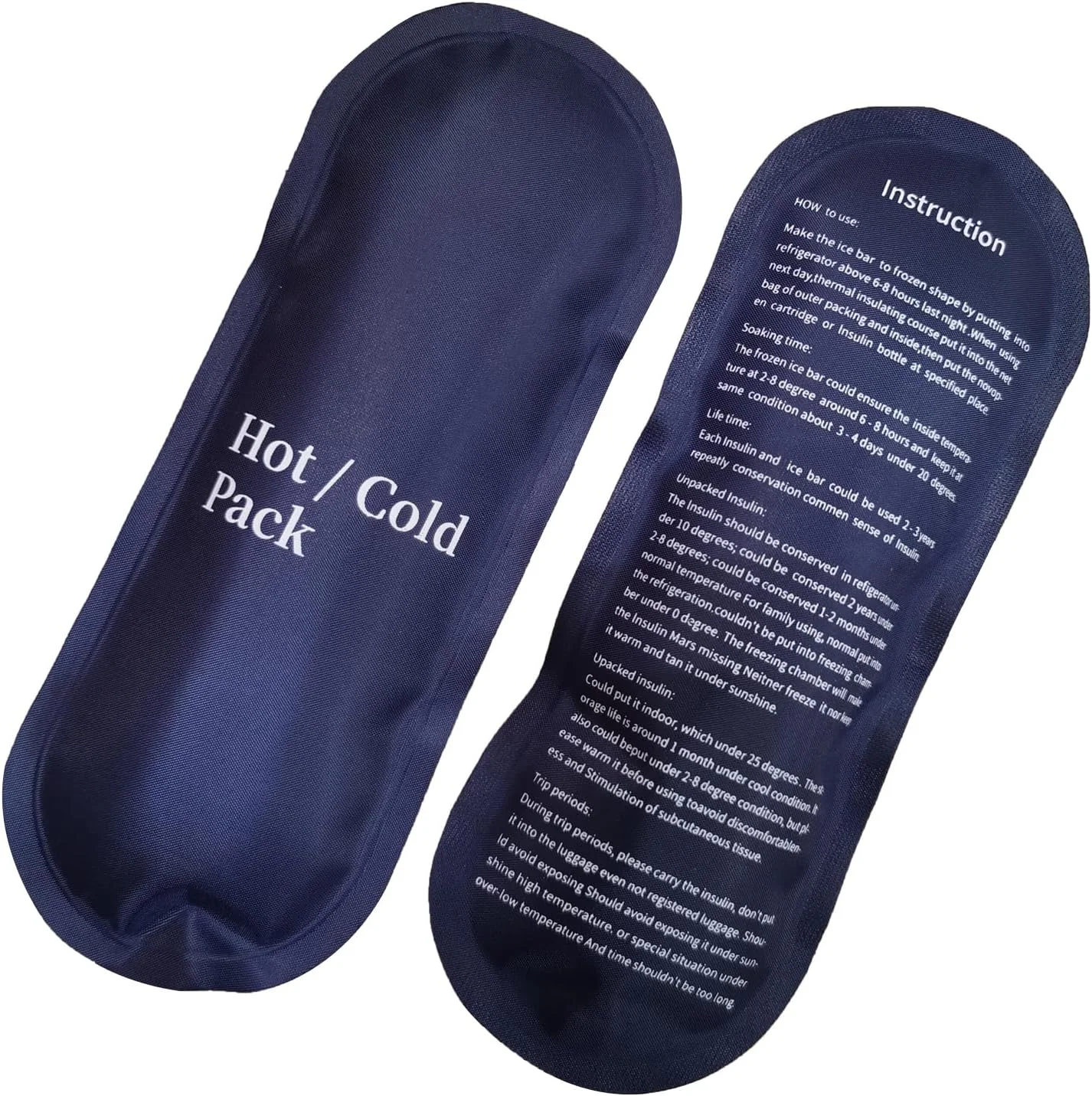 یخ خشک ژله ای JEONEKID برای کیف حمل انسولین - بسته های گرم و سرد 105 گرمی قابل استفاده مجدد مناسب برای کیف خنک کننده پزشکی دیابتی انسولین مورد تایید TSA (2 عدد) یخ خشک ژله ای JEONEKID برای کیف حمل انسولین - بسته های گرم و سرد 105 گرمی قابل استفاده مجدد مناسب برای کیف خنک کننده پزشکی دیابتی انسولین مورد تایید TSA (2 عدد)