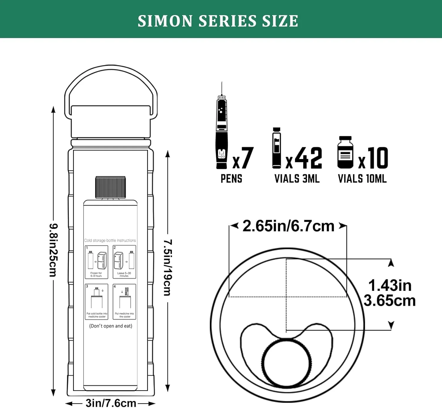 کیف خنک نگهدارنده انسولین KEKHEALTH، مناسب برای ۵ قلم (نقره ای) کیف خنک نگهدارنده انسولین KEKHEALTH، مناسب برای ۵ قلم (نقره ای)