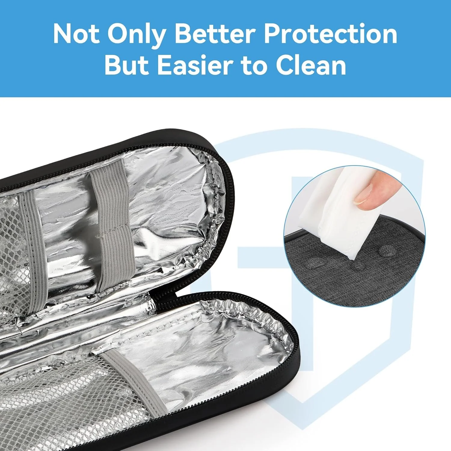 کیف خنک نگهدارنده انسولین KOWVOWZ، سازمان دهنده خنک کننده عایق دارویی قابل حمل دیابتی، کیف خنک کننده انسولین با 1 بسته یخ قابل استفاده مجدد برای زندگی روزمره و سفر