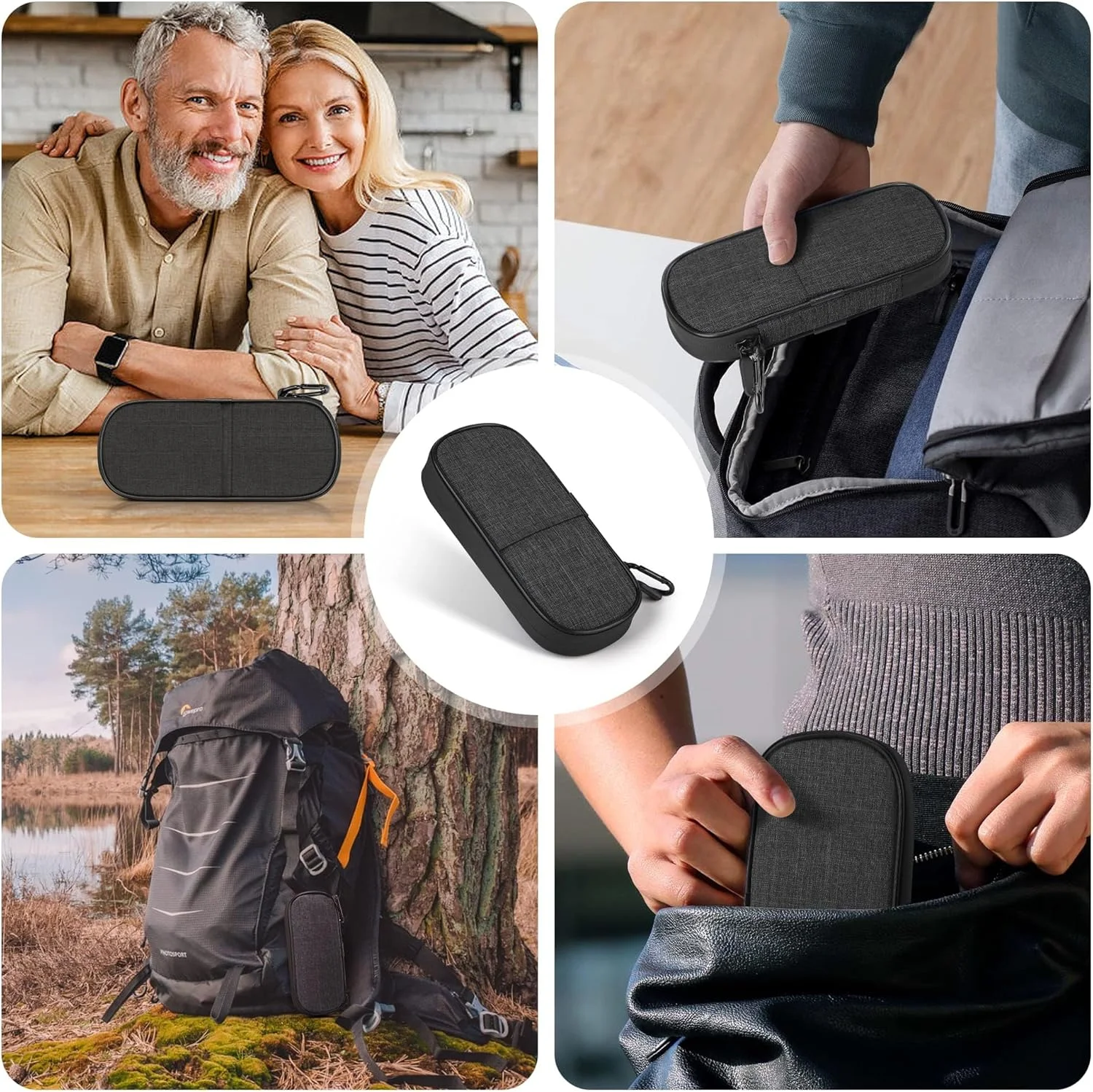 کیف خنک نگهدارنده انسولین KOWVOWZ، سازمان دهنده خنک کننده عایق دارویی قابل حمل دیابتی، کیف خنک کننده انسولین با 1 بسته یخ قابل استفاده مجدد برای زندگی روزمره و سفر