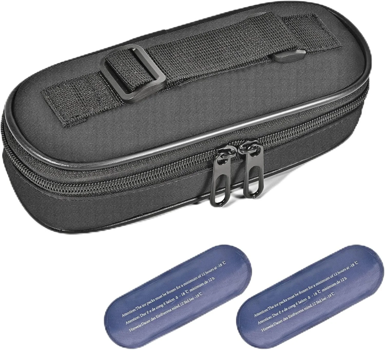 کیف خنک نگهدارنده انسولین Olaismln، کیف مسافرتی دیابتی برای قلم های انسولین، کیف کوچک عایق دار حمل دارو با 2 بسته یخ مورد تایید TSA کیف خنک نگهدارنده انسولین Olaismln، کیف مسافرتی دیابتی برای قلم های انسولین، کیف کوچک عایق دار حمل دارو با 2 بسته یخ مورد تایید TSA