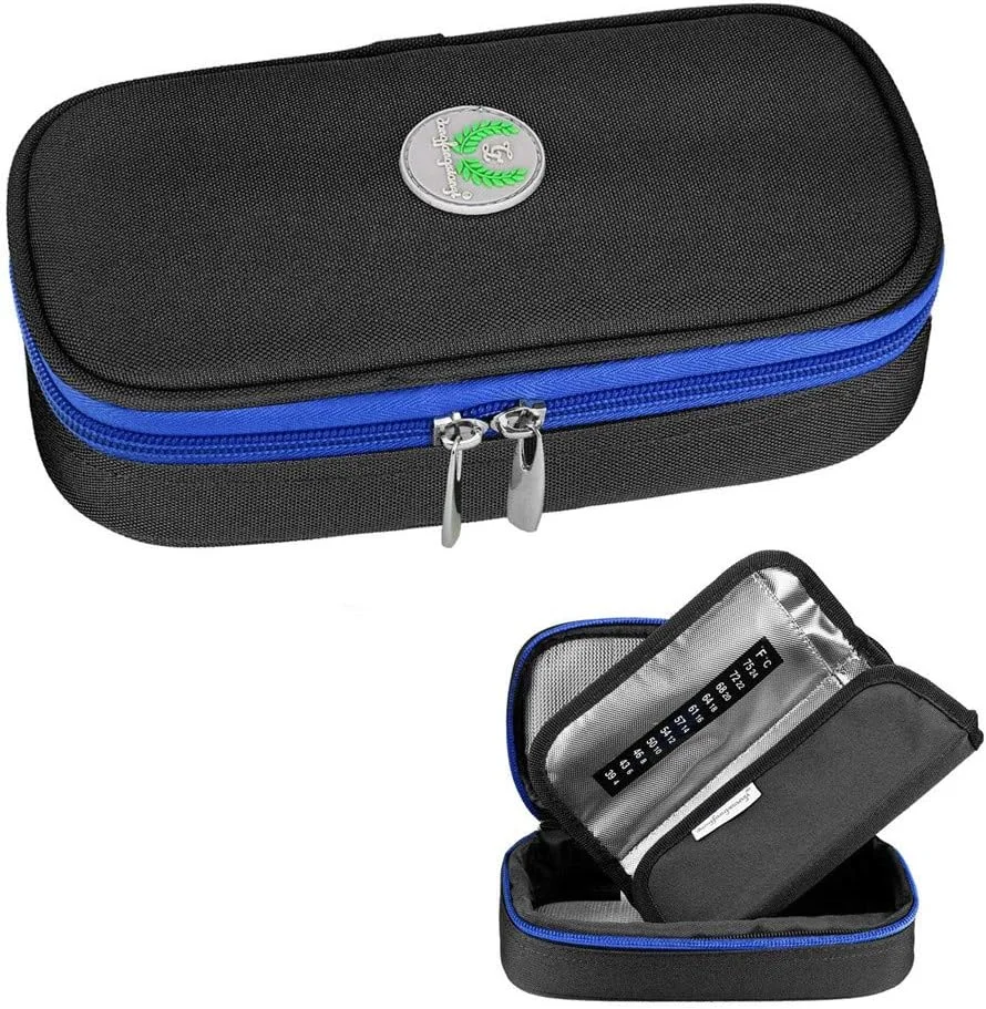 کیف خنک نگهدارنده انسولین، کیف عایق دار قابل حمل برای قلم انسولین و لوازم دیابتی، مشکی کیف خنک نگهدارنده انسولین، کیف عایق دار قابل حمل برای قلم انسولین و لوازم دیابتی، مشکی