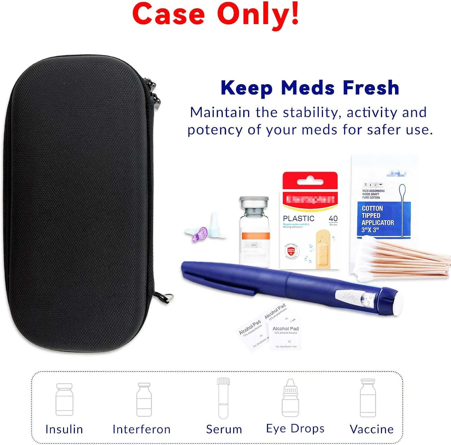 کیف خنک نگهدارنده قلم انسولین به همراه 2 بسته یخ، کیف عایق دارویی دیابتی برای قلم های انسولین و لوازم دیابتی، کیف قابل حمل و سازمان دهنده دیابتی برای زندگی روزمره و سفرها کیف خنک نگهدارنده قلم انسولین به همراه 2 بسته یخ، کیف عایق دارویی دیابتی برای قلم های انسولین و لوازم دیابتی، کیف قابل حمل و سازمان دهنده دیابتی برای زندگی روزمره و سفرها